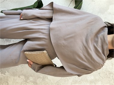 Vizon Kadın Pelerinli İkili Takım