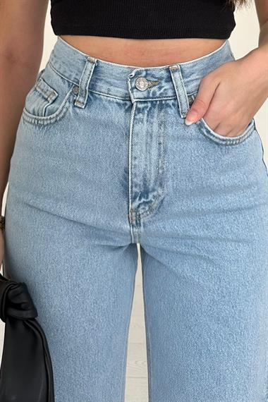 Mavi Yanları Güllü Jeans Pantolon