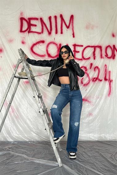 Yırtık Jeans Pantolon