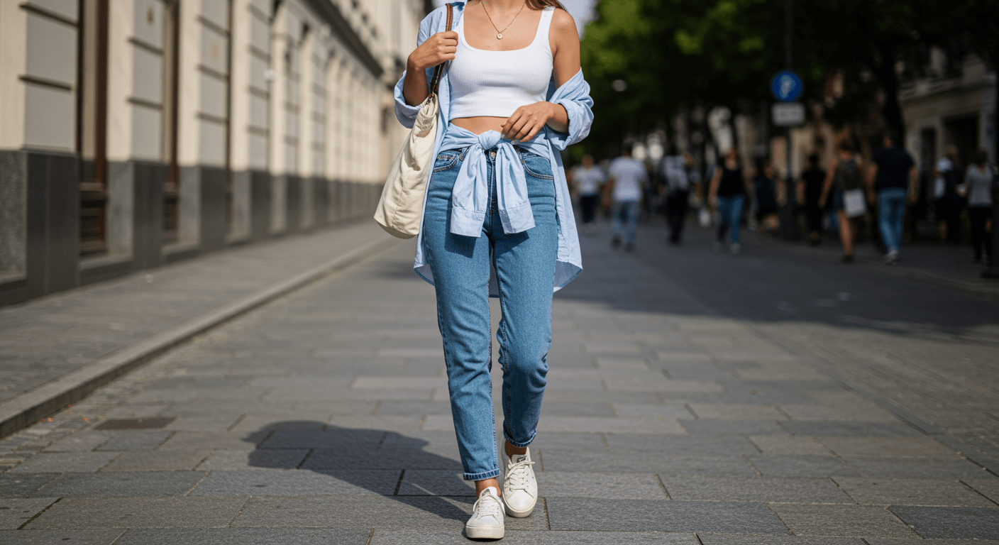 Crop Üstüne Gömlek Kombin Önerileri Nelerdir?