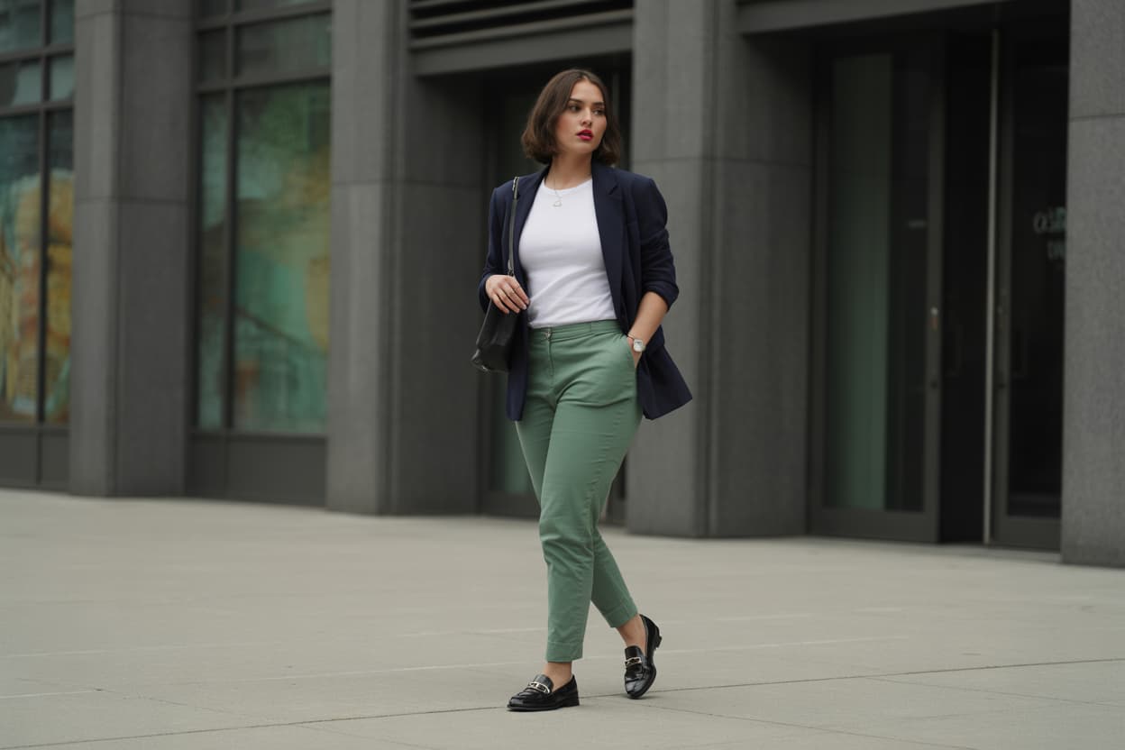Haki Yeşil Pantolon Kombin Kadın İçin Stil Tüyoları