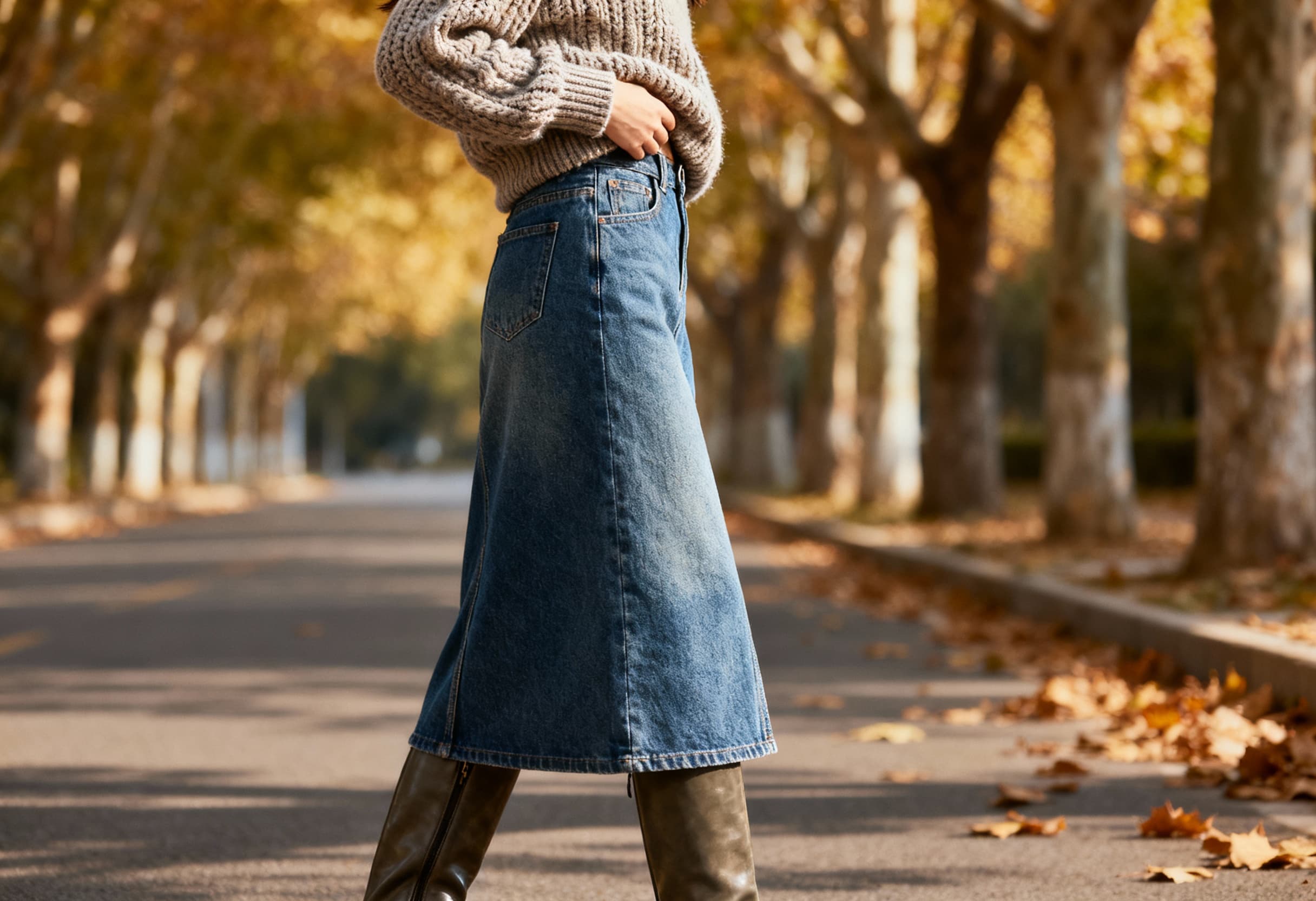 Öne Çıkan Kot Etek Kombinleri
