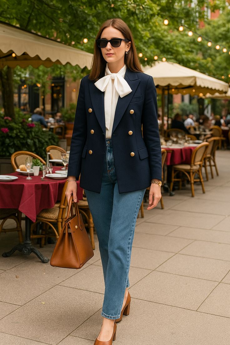 Lacivert Gömlek ve Ceket Kombin