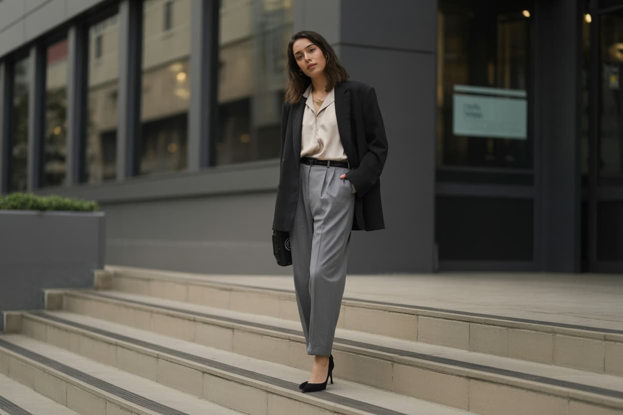 Oversize Blazer Kombinleriyle Günlük Tarz: Rahat ve Şık