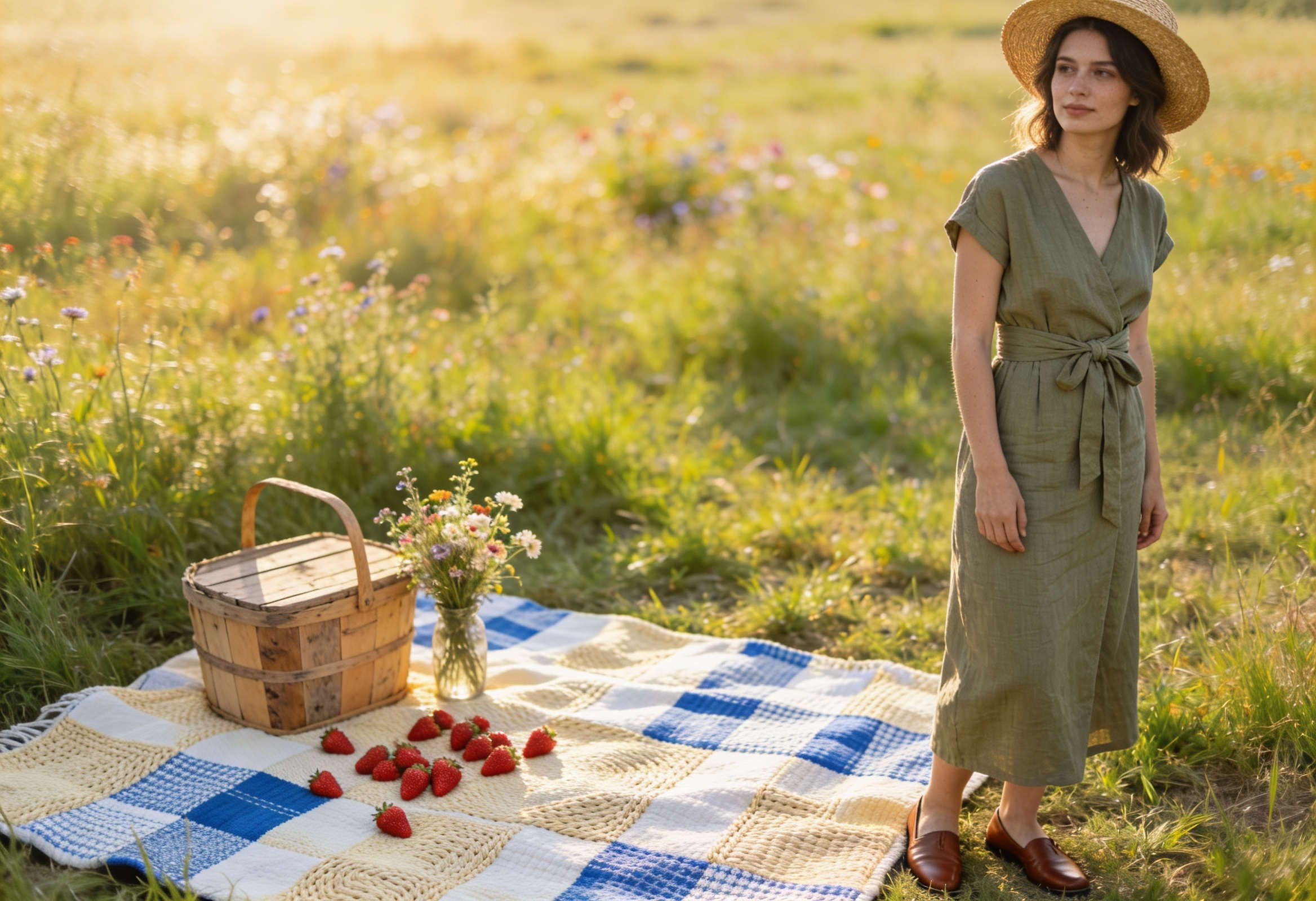Piknik Kıyafeti Kadın Kombinlerinde Kumaş Seçimi