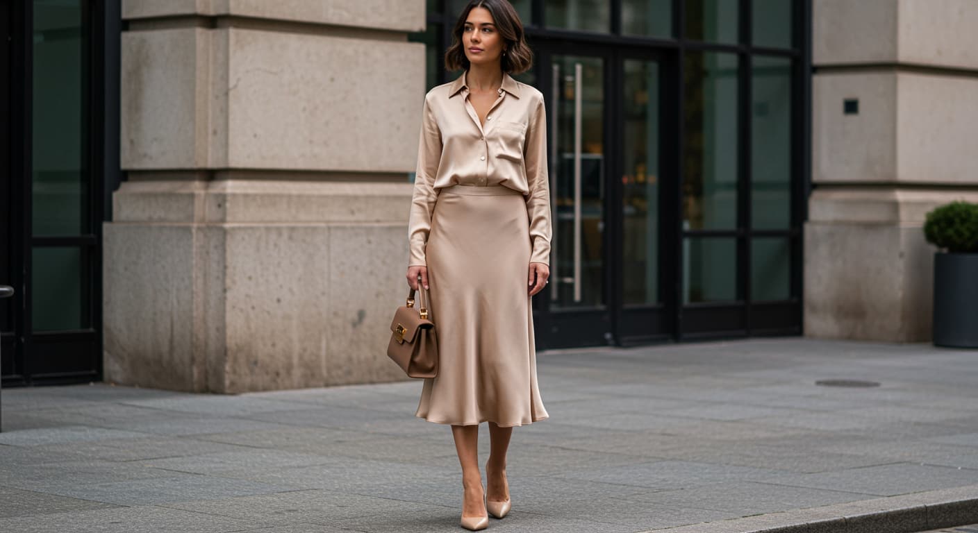 Yaz Aylarında Hafif ve Serin: Saten Etek Kombinleri Yazlık