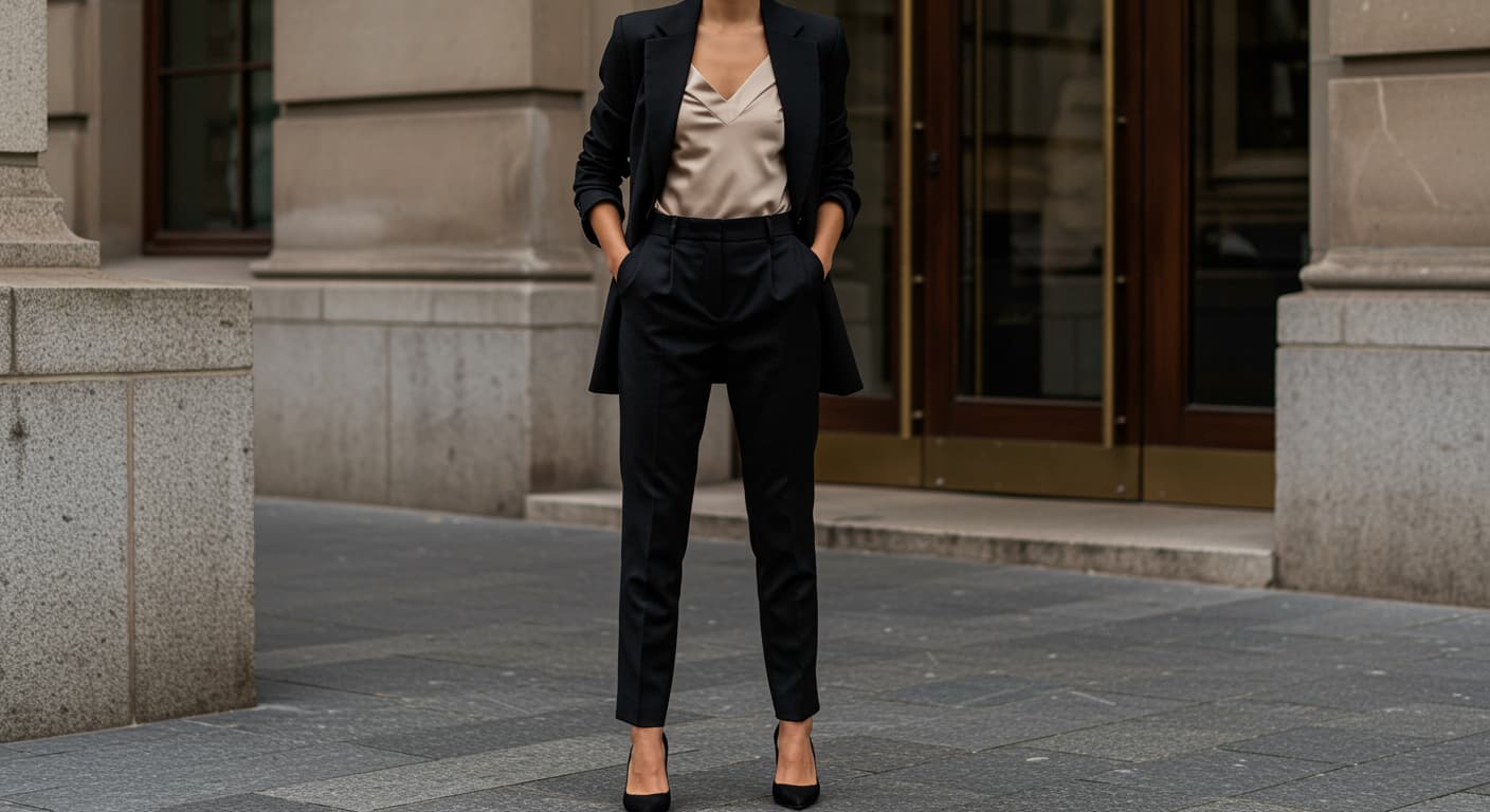 Sportif Siyah Blazer Ceket Kombini