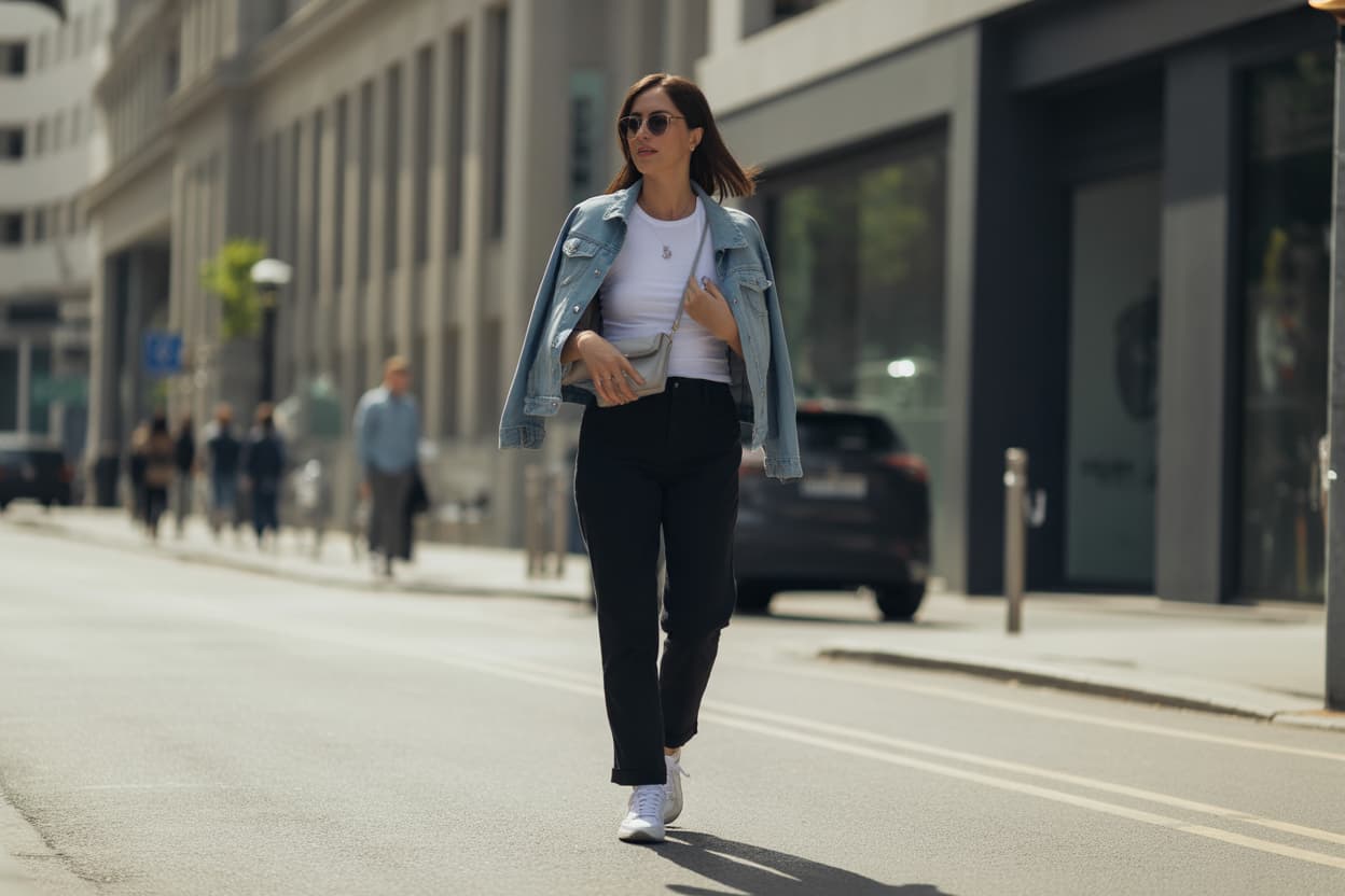 Siyah Deri Pantolon Kombinleri: Cesur ve Trendy