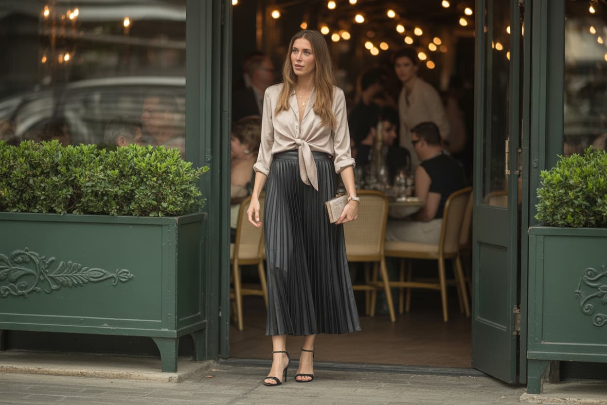 Modern Minimalizmin Yükselişi: Uzun Siyah Etek Kombinleri