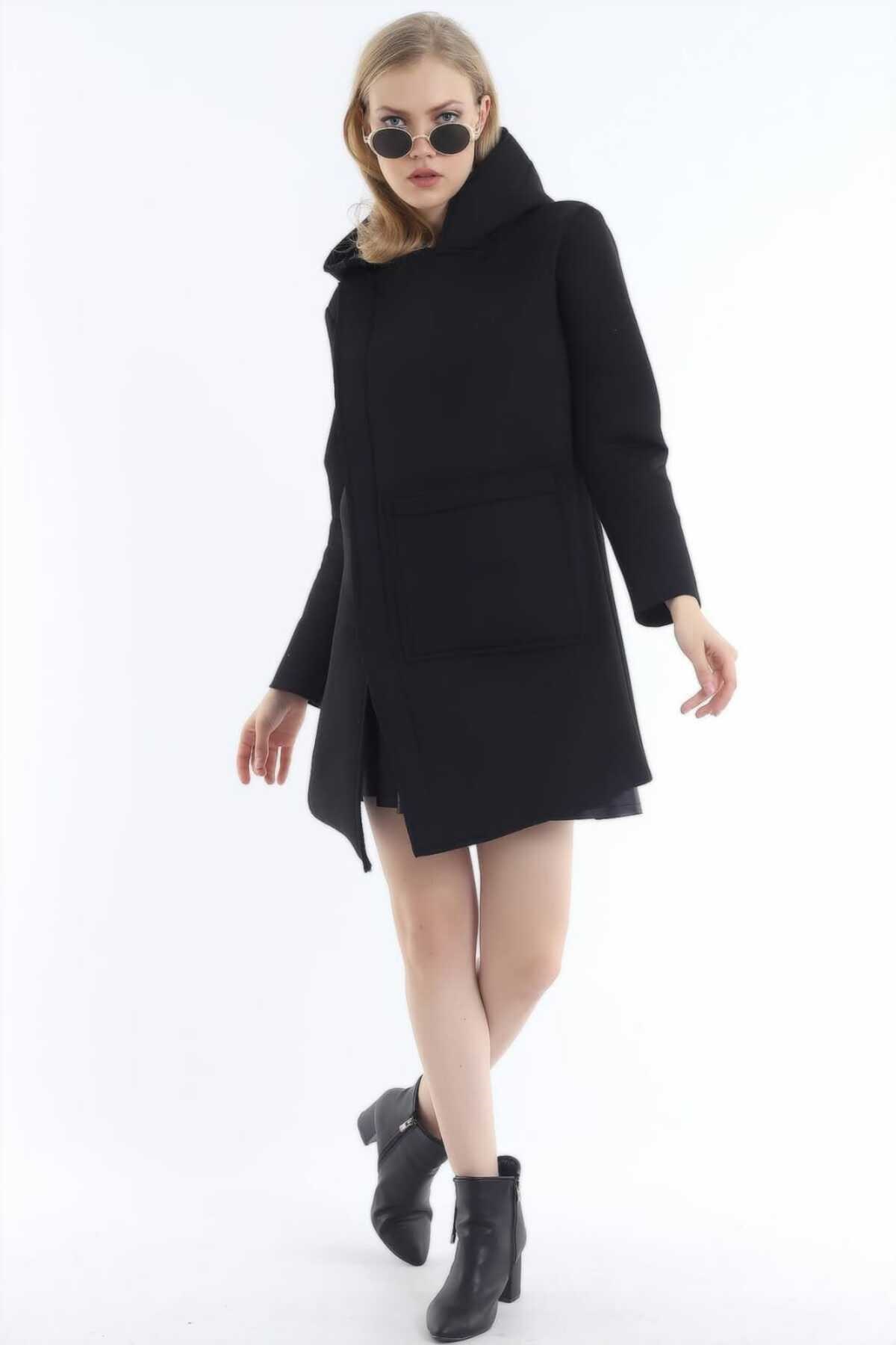 ELBEE Fermuar Cepli Hırka - Siyah