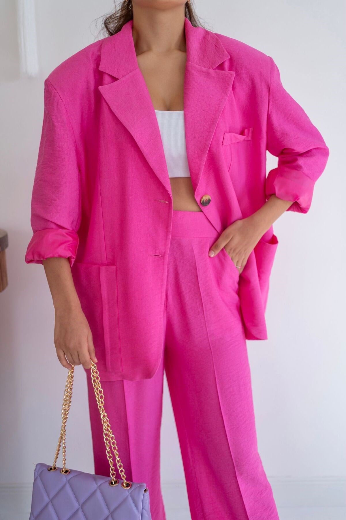 ELBEE Palazzo Takım - Pembe