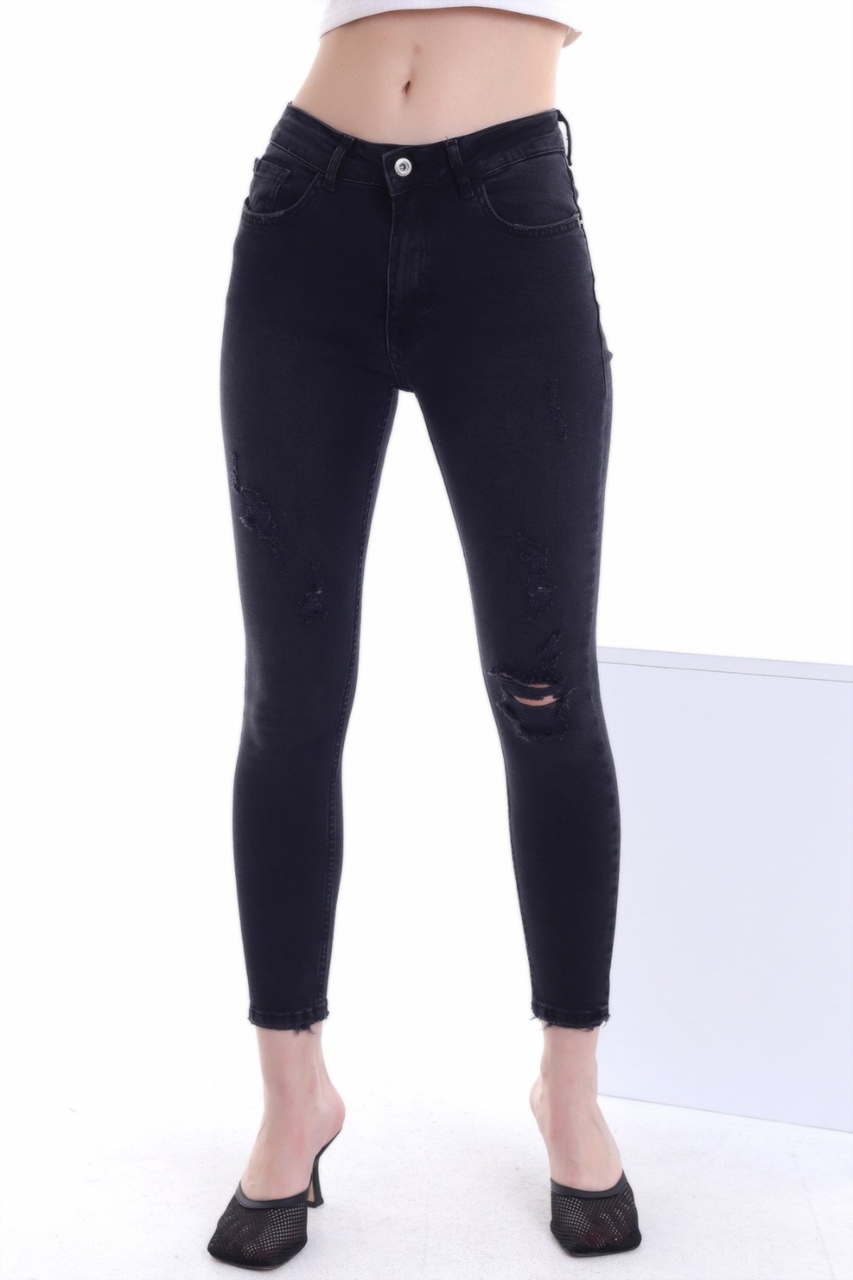 ELBEE Slim Fit Jeans Pantolon - Siyah
