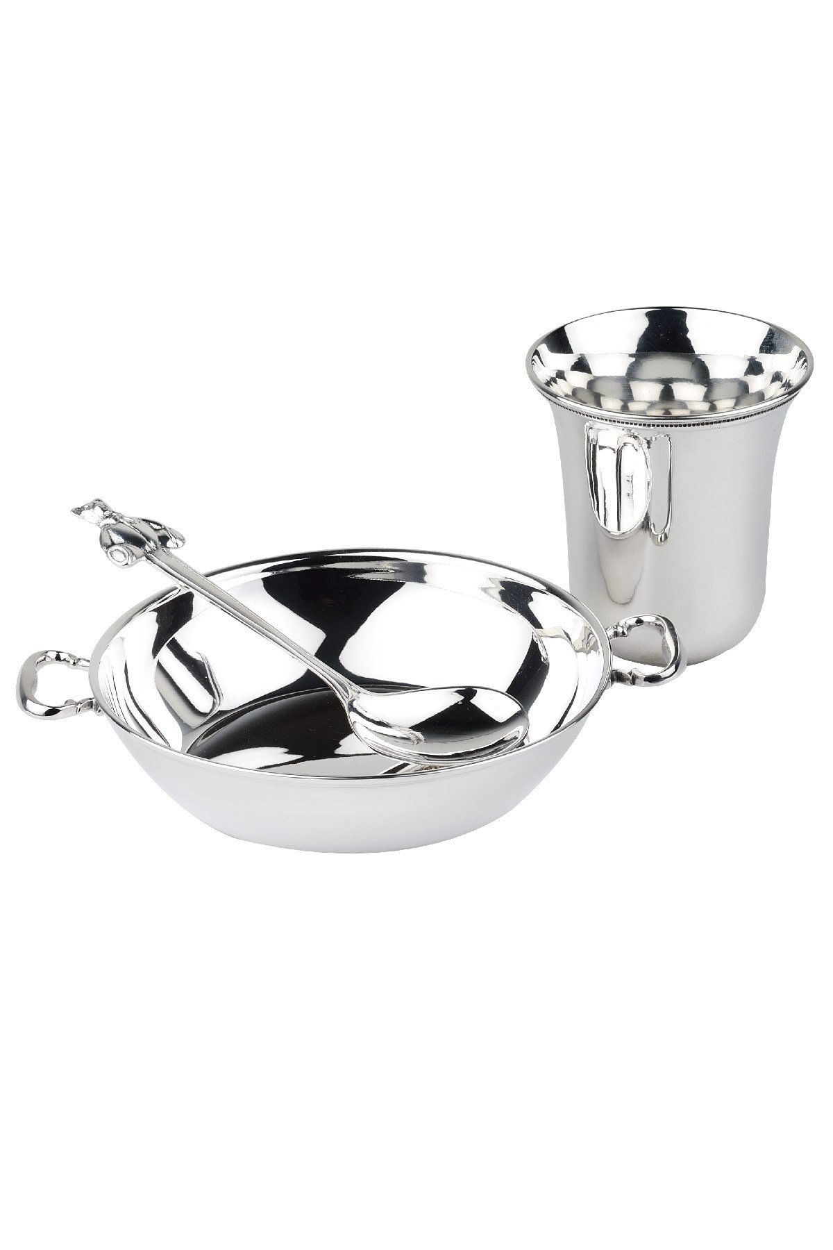 Silverlayt Bebek Gümüş Mama Seti