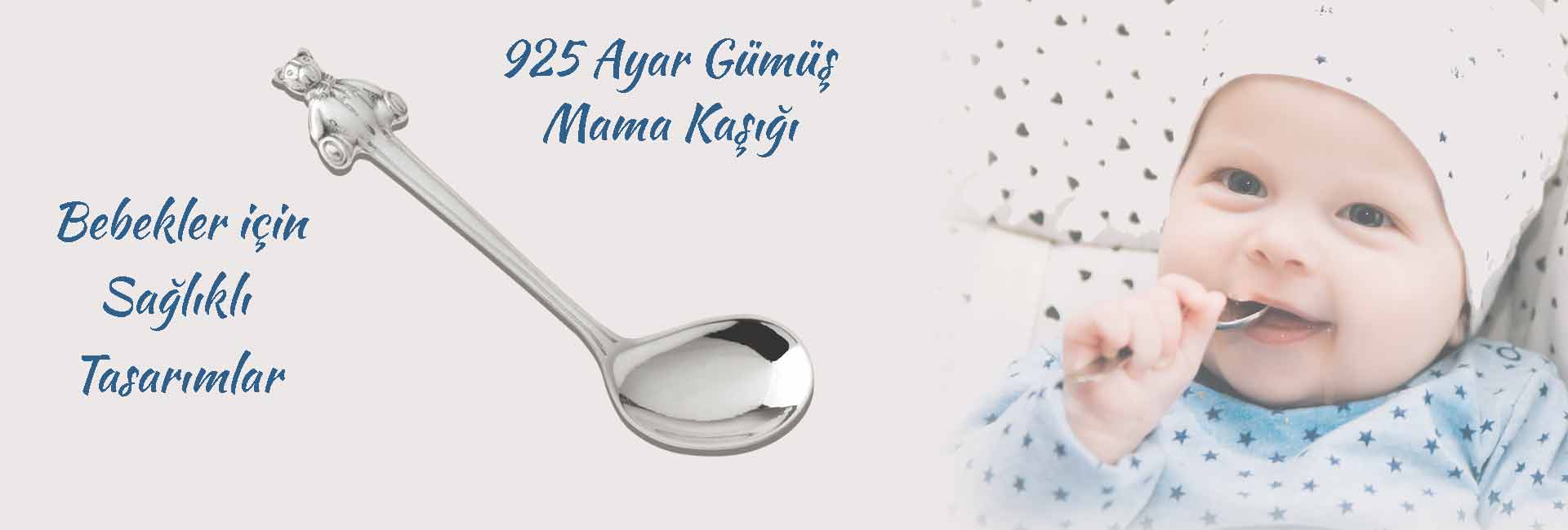 gümüş mama kaşığı