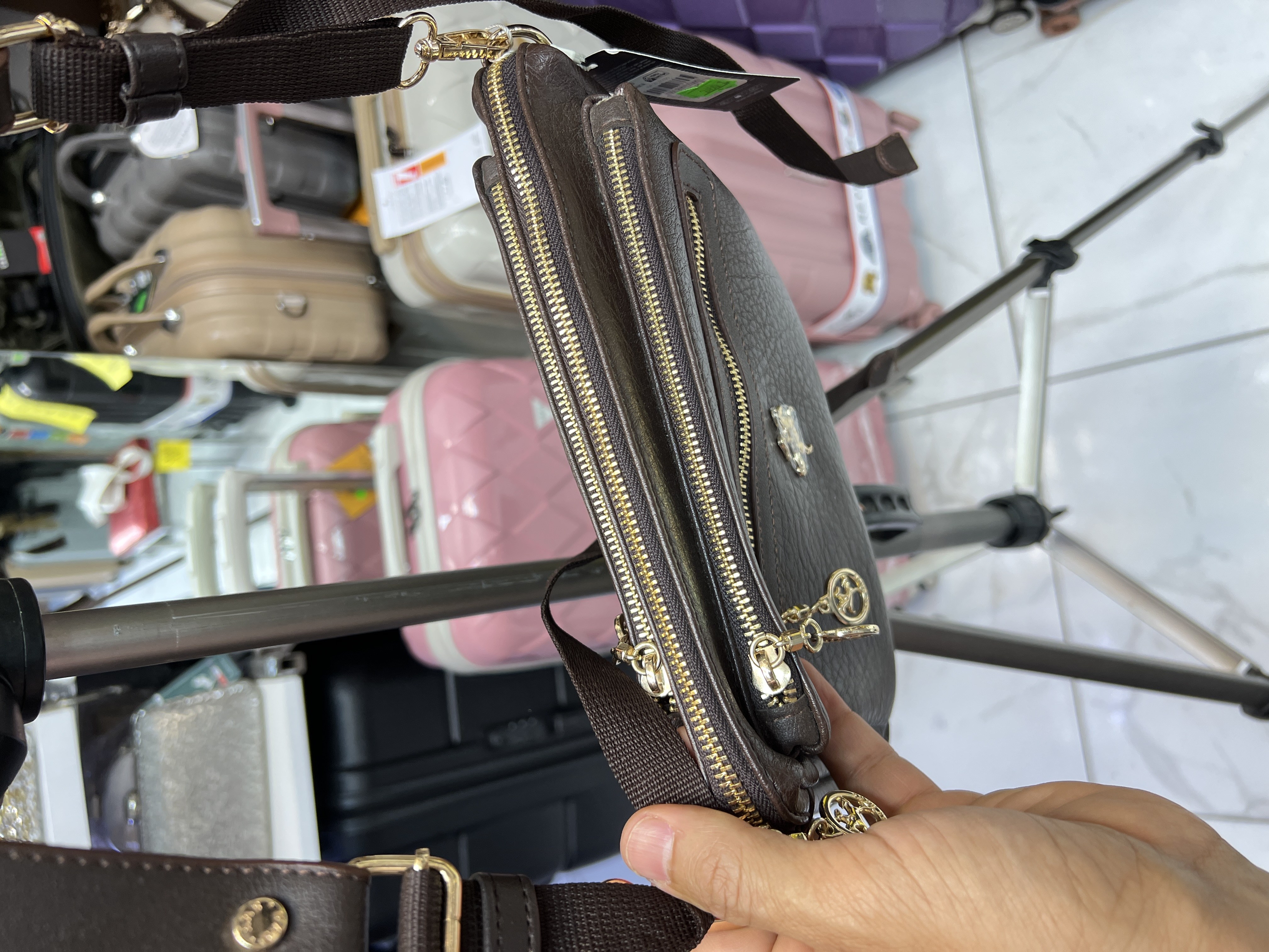  kahve Çok gözlü Nas Bags postacı çanta ebat 30cm33