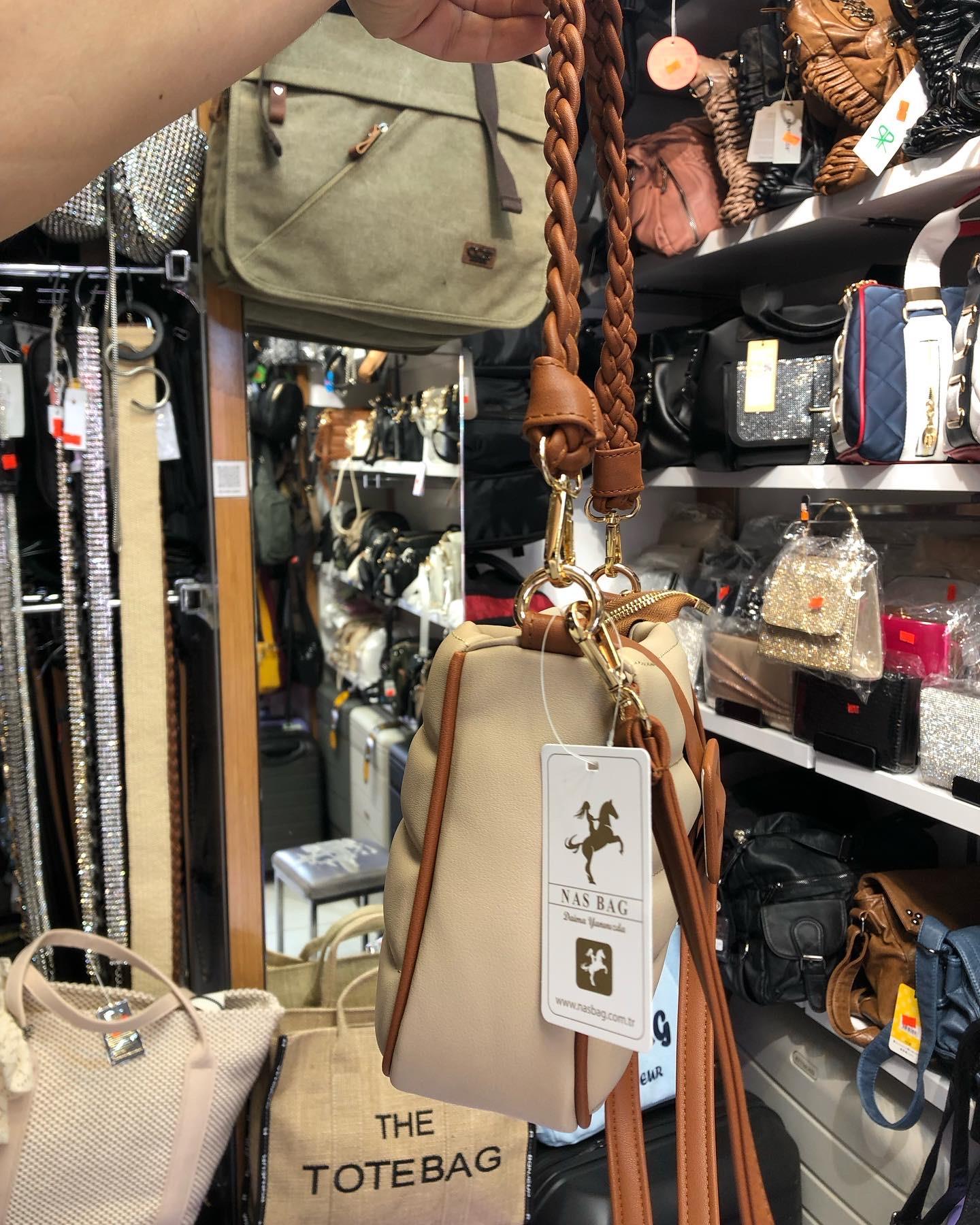 1189 Nas Bag Kadın Çapraz Çanta Kum Taba Dona