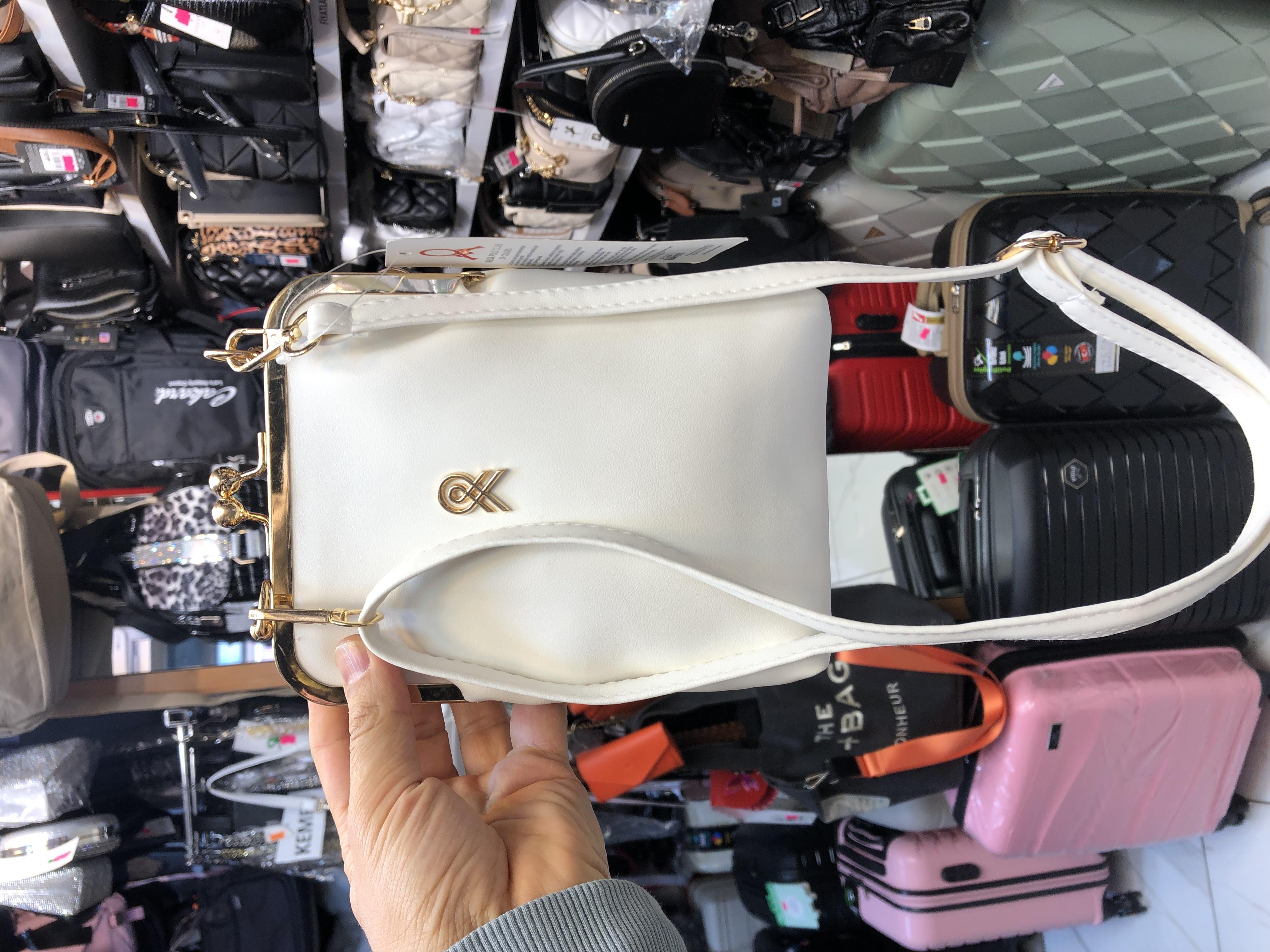 Beyaz klipsli çanta postacı model ebat 20cm15