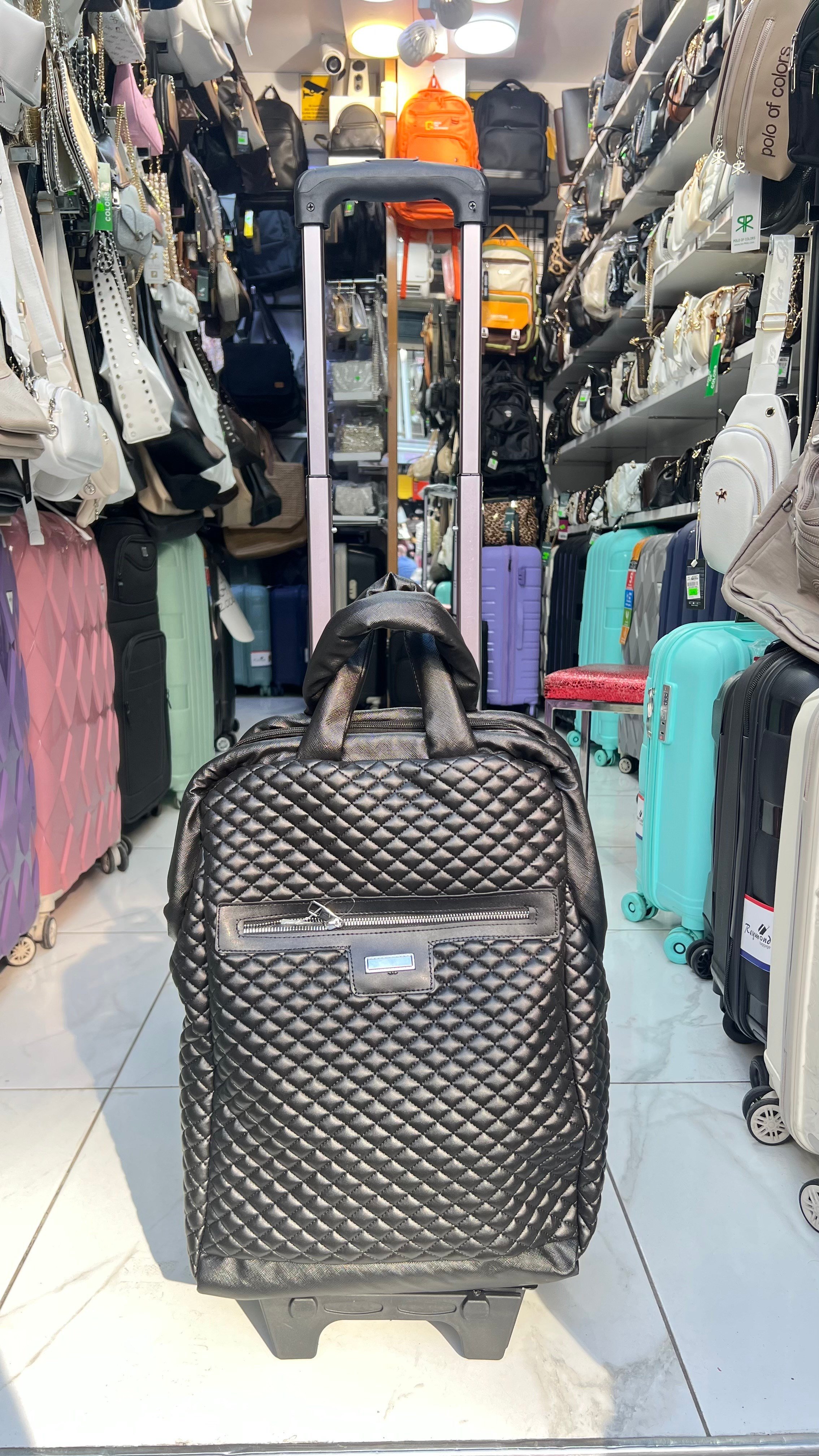 Deri Çekecekli  pazar çantası 55cm35 seyahat çantası 