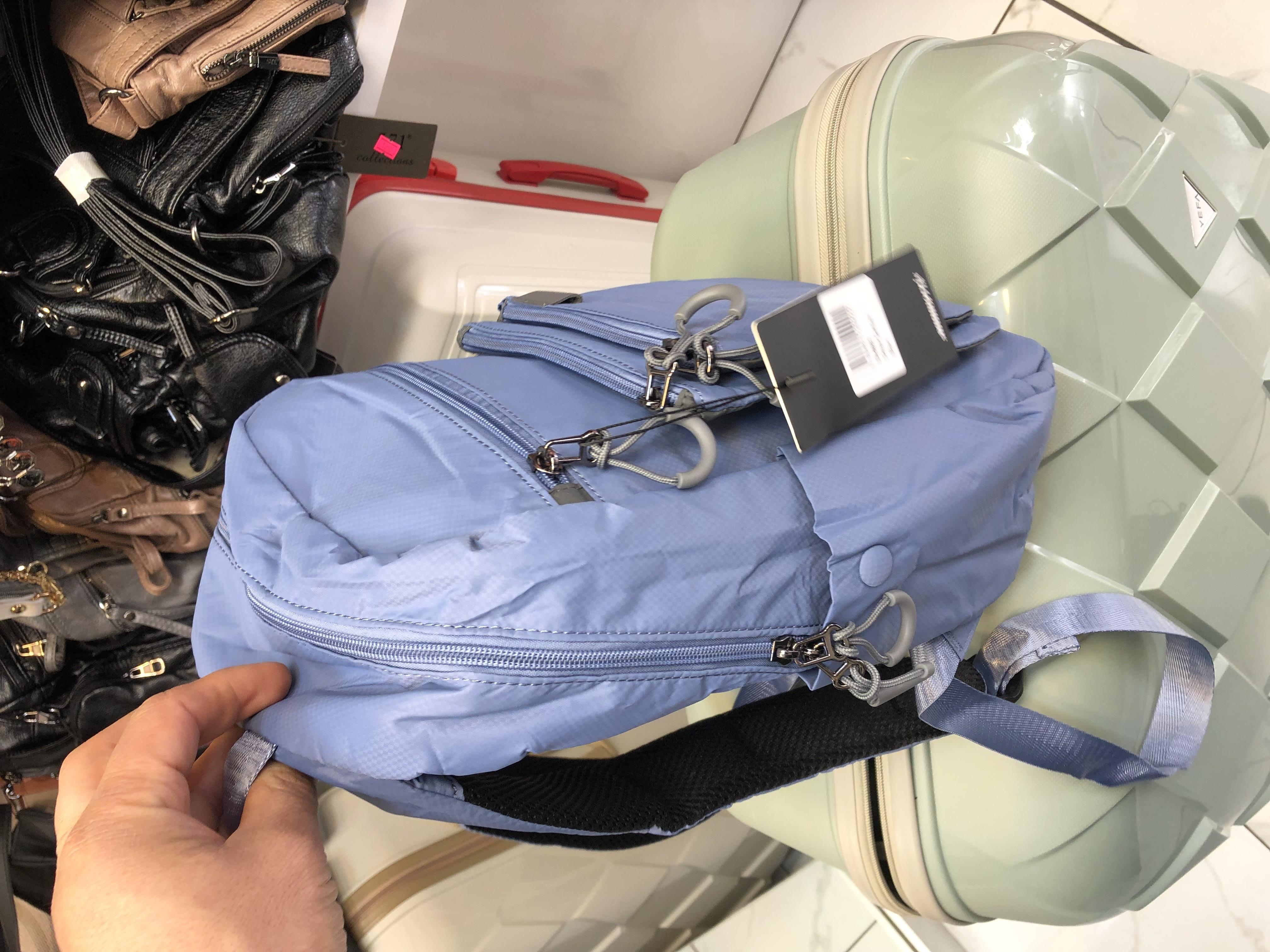 mavi Çok hafif kadın orta boy sırt çantası Sanmorris ebat 36cm26