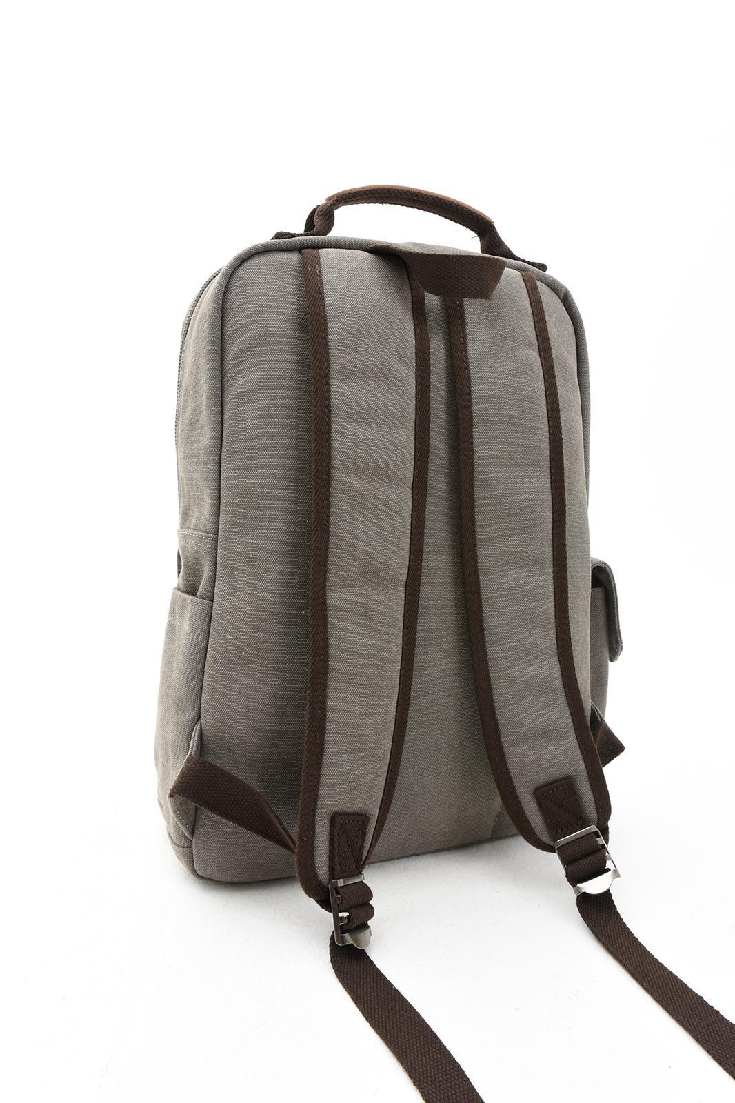 gri Kenyon Cox kanvas a kalite Erkek Sırt Çantası Kanvas Kumaş Ebat 42Cm32Cm