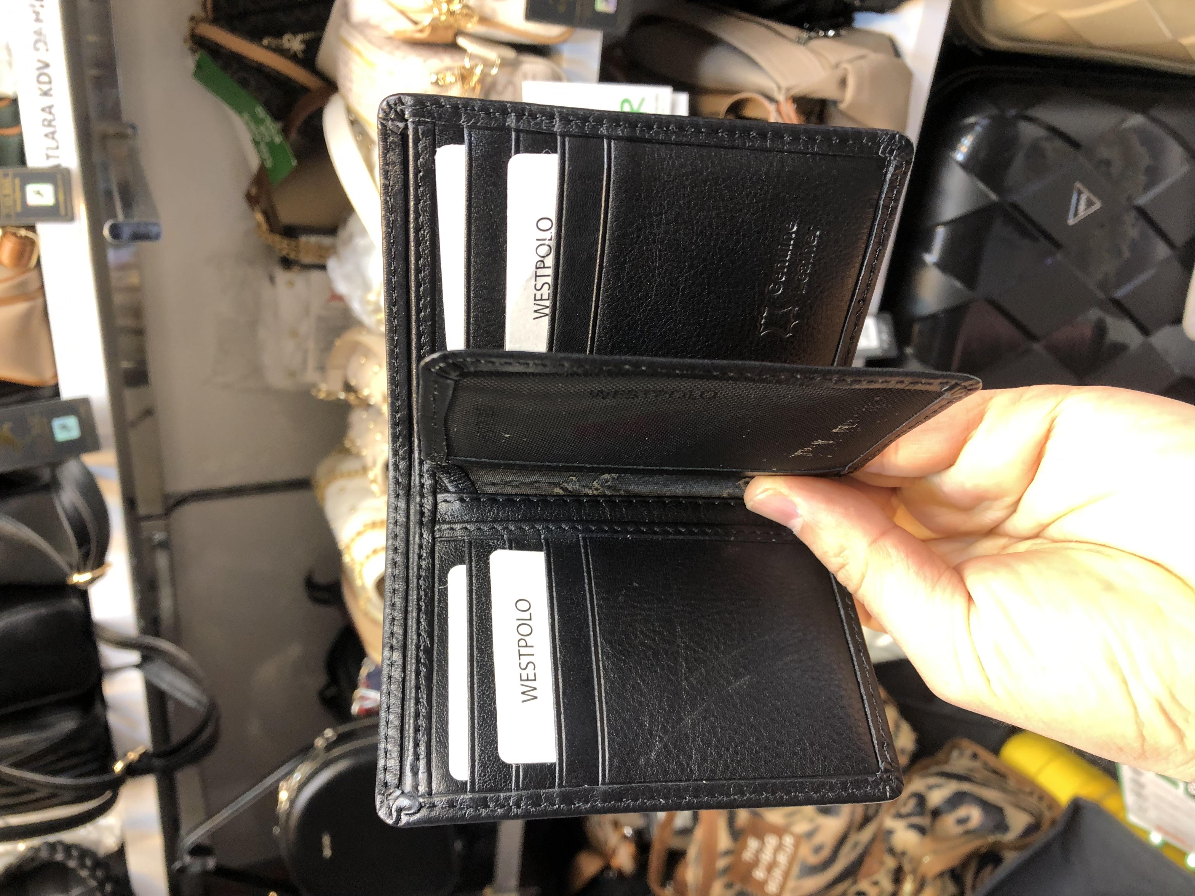 Hakiki deri erkek cüzdanı  