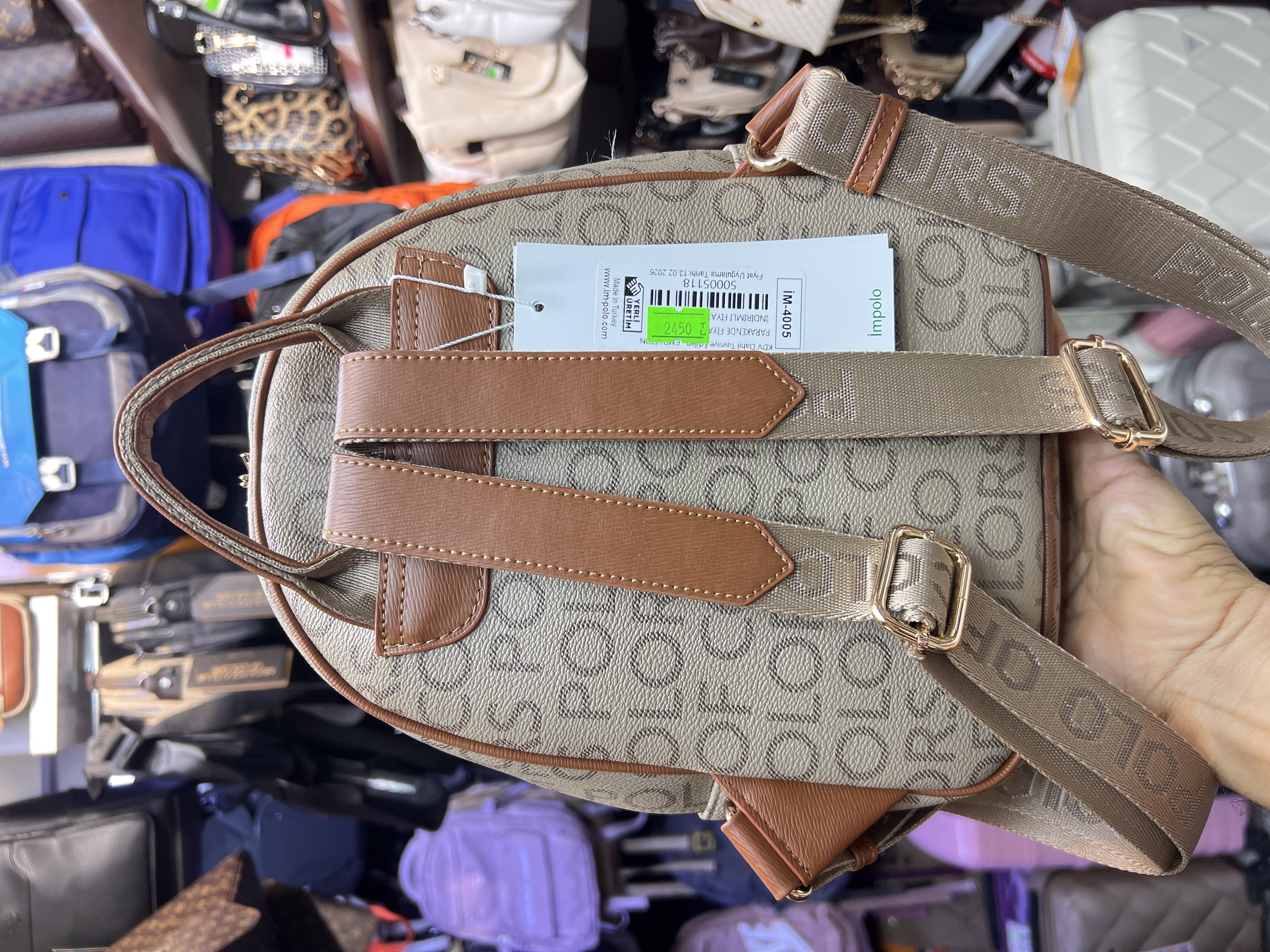 impolo vivon Kadın sırt çantası ebat 30cm25 