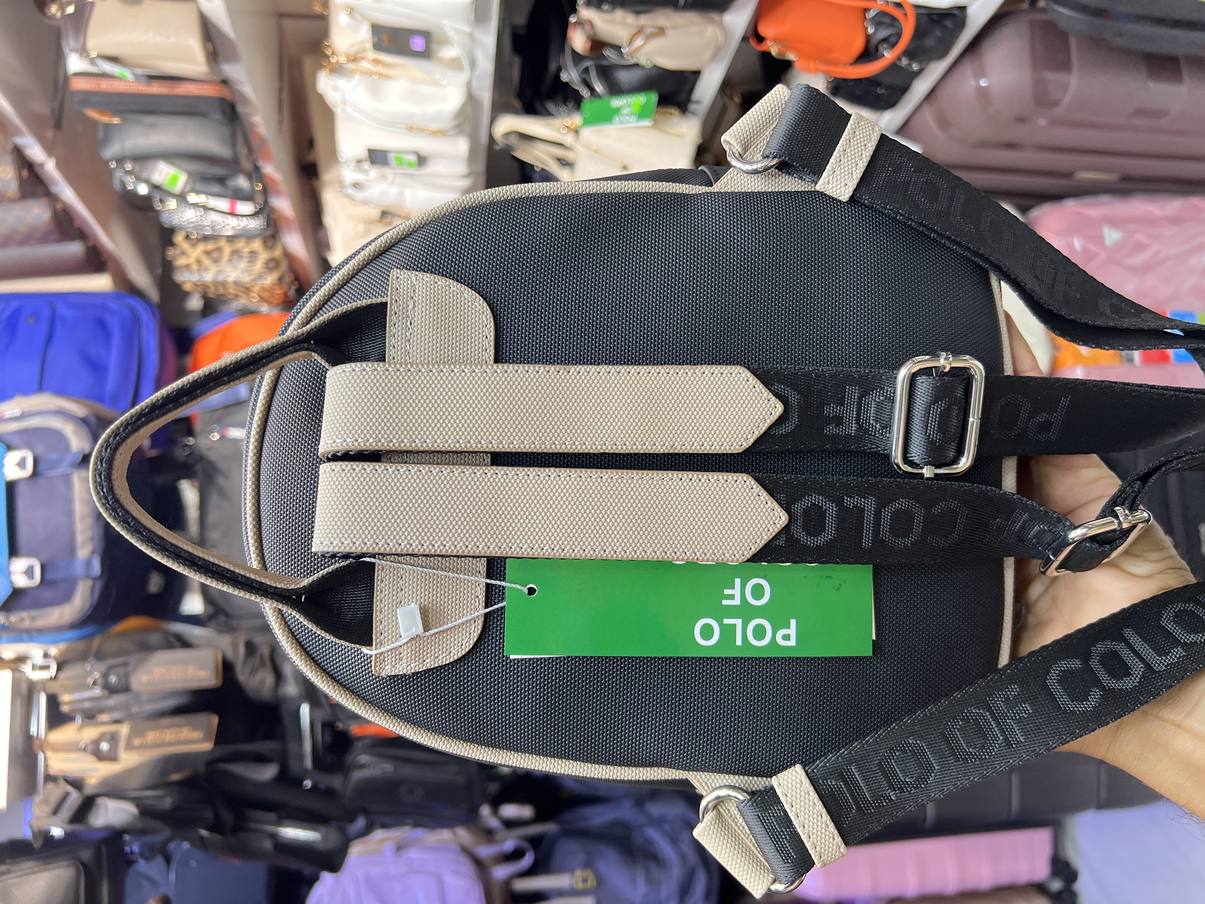 impolosiyah krem Kadın sırt çantası ebat 30cm25 