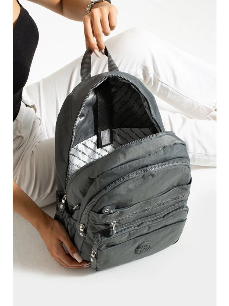 Kadın sırt çanta 30cm27cm orta boy kırinkil kumaş çanta 