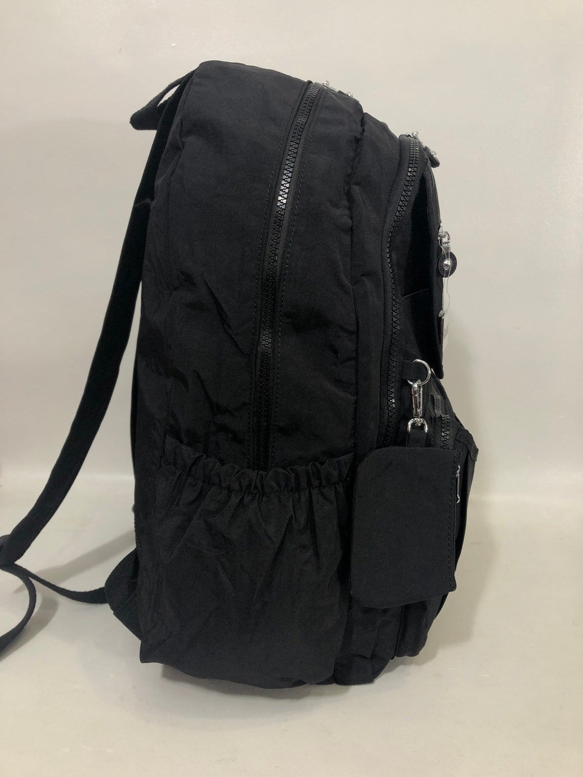 Kadın sırt çantası ve okul çantası krinkıl kumaş ebat 45cm35cm siyah