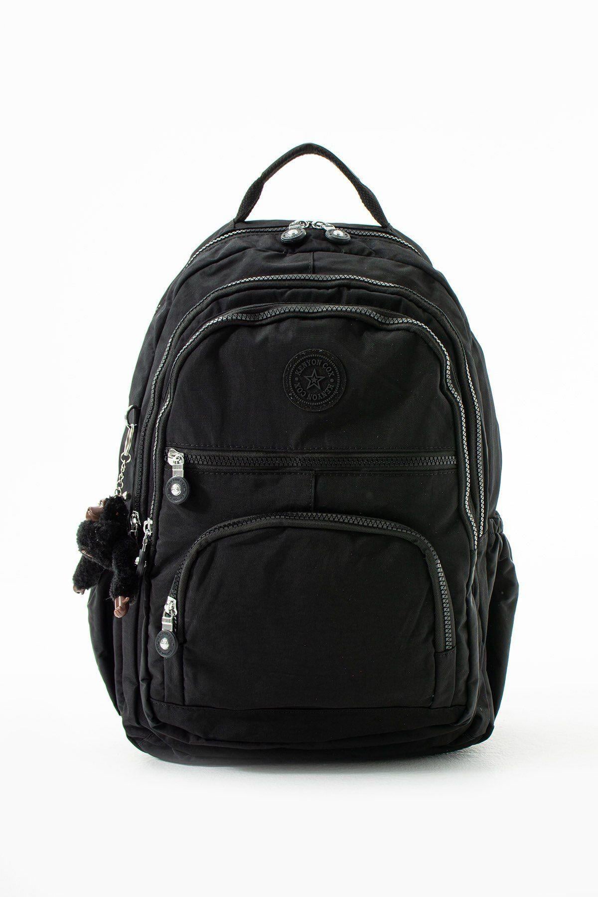 Kenyon Cox 8862 Unisex Klınkır Maymunlu Günlük ve Okul Sırt Çantası Siyah 