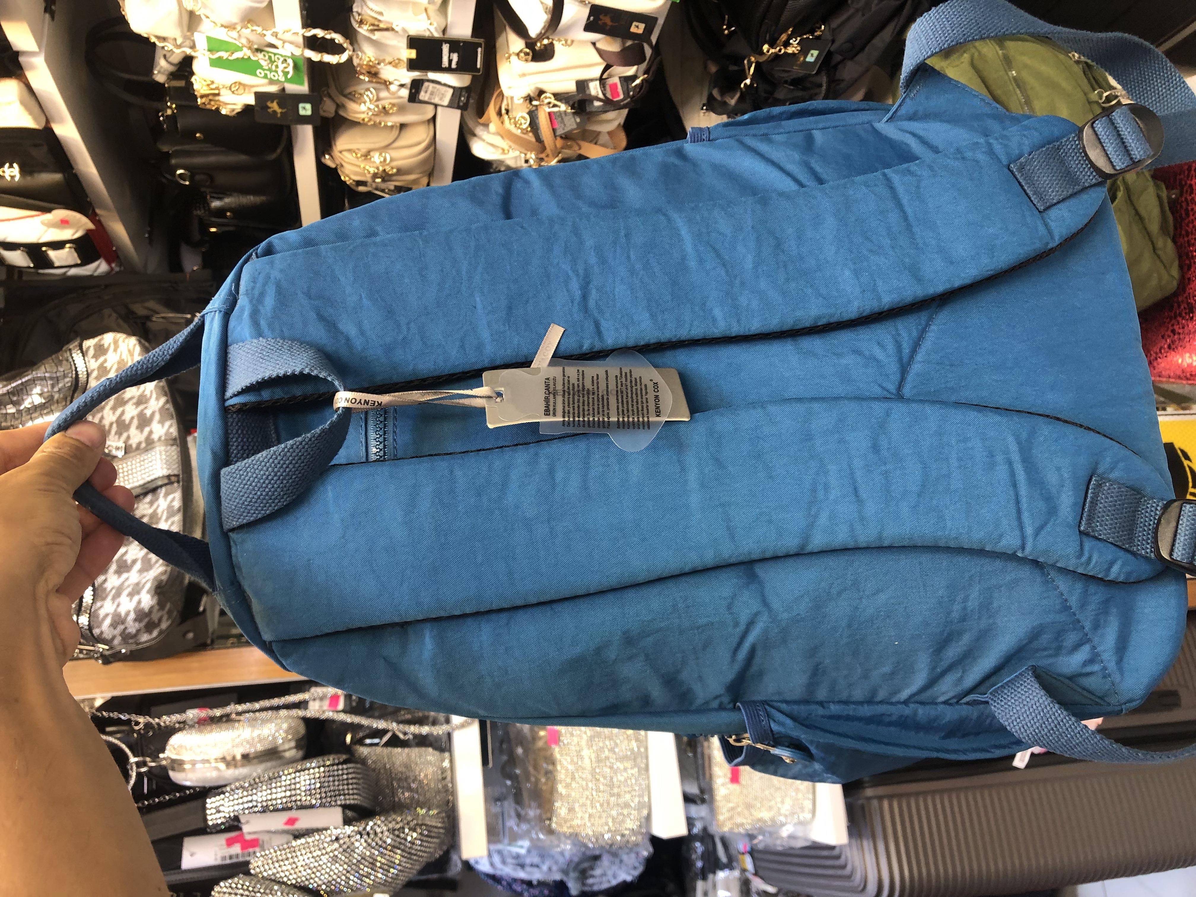 Mavi Büyük boy okul çantası 40cm35