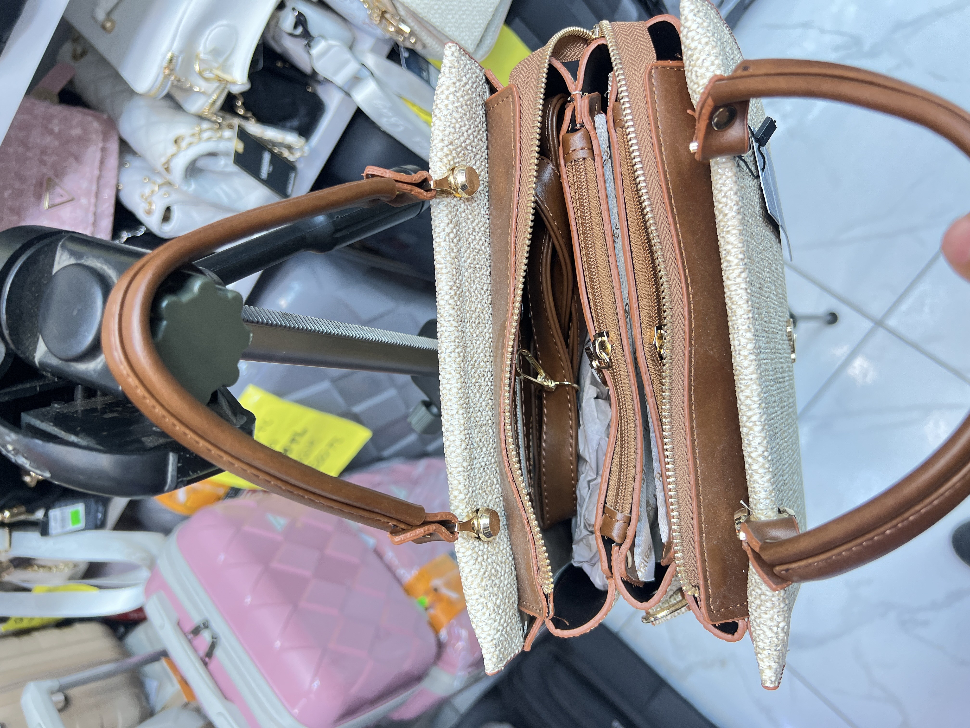 Miami Polo  çanta  1357 hasır çanat  sade içi. Gözlü kadın omuz çantası  28cm24