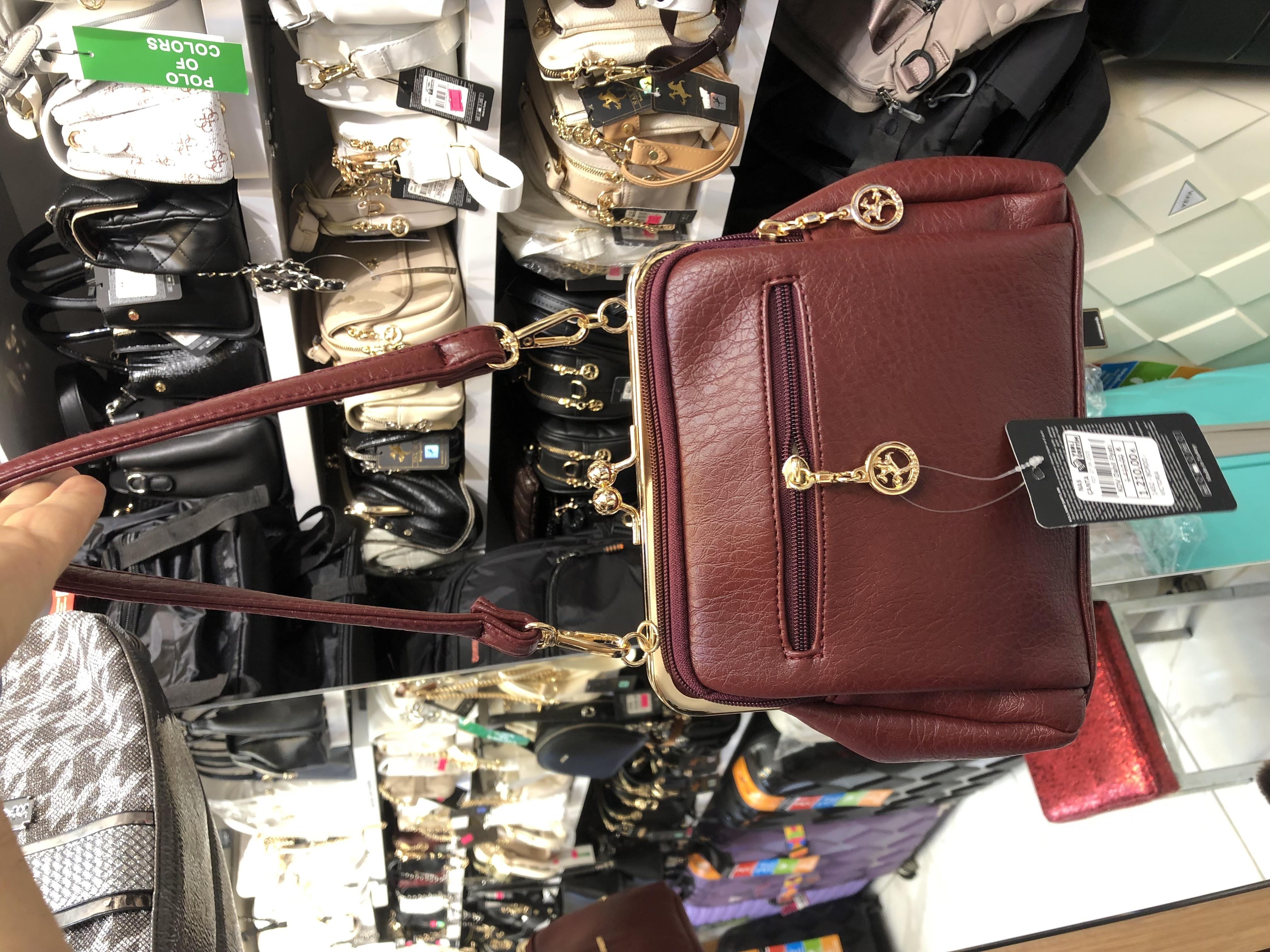 Nas Bag Burslu Klipsli Vintage Omuz ve Çapraz Çanta (23x20 cm ebatlarındadır) bordo