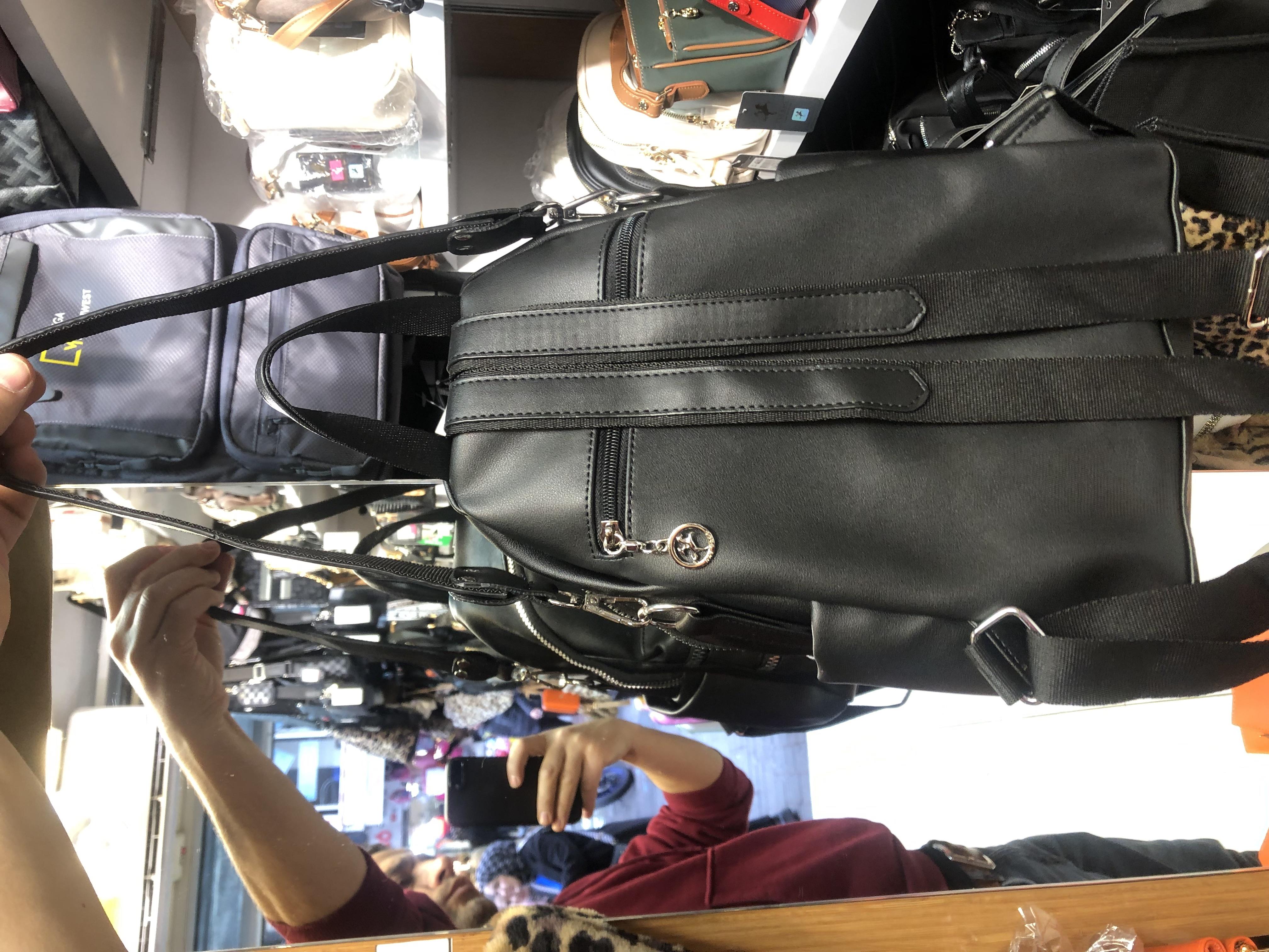 Nas Bag Kadın Sırt Çantası Siyah Yıkamalı