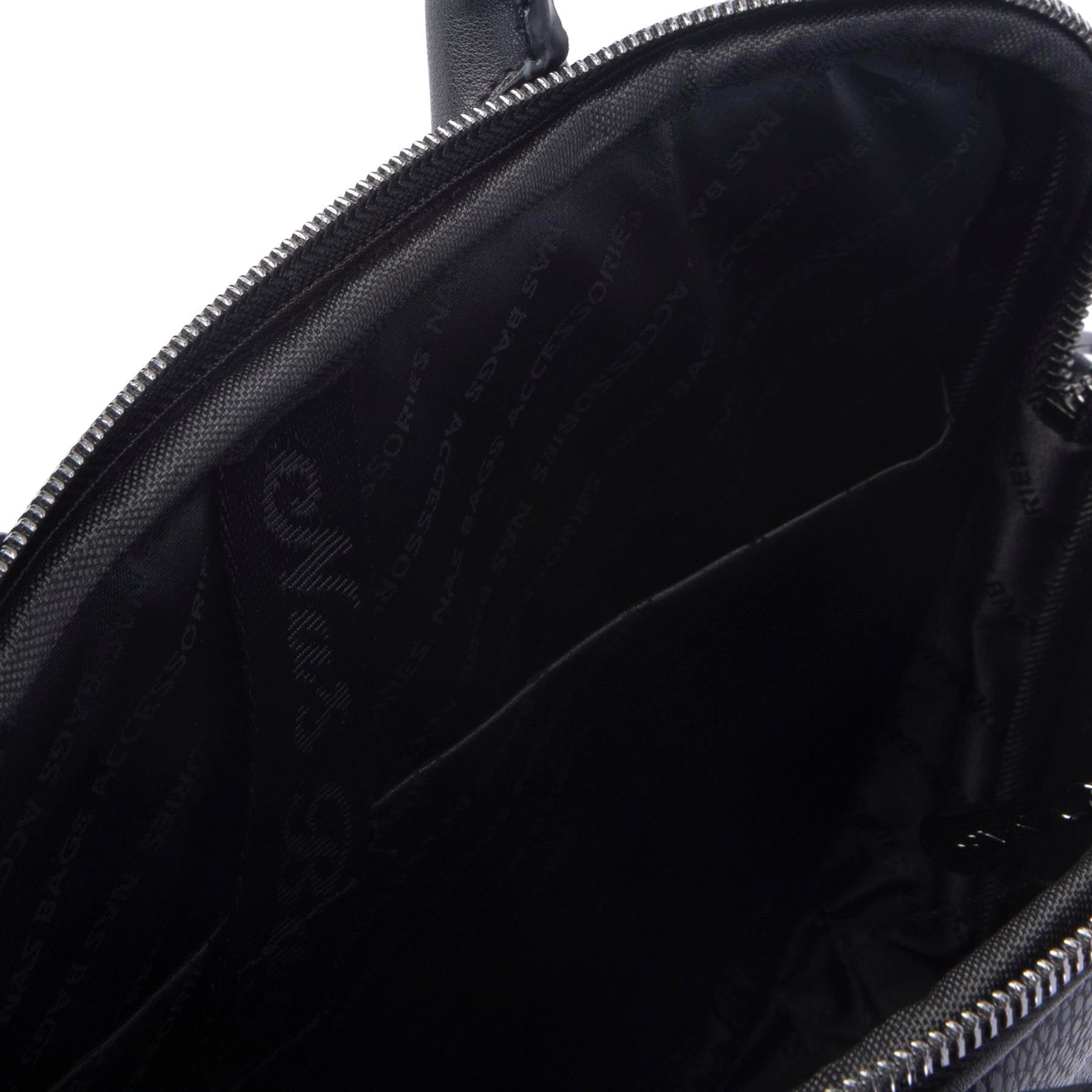 Nas Bag Unisex Business Bag Laptop ve Evrak Çantası El ve Çapraz Çanta Siyah Belinda