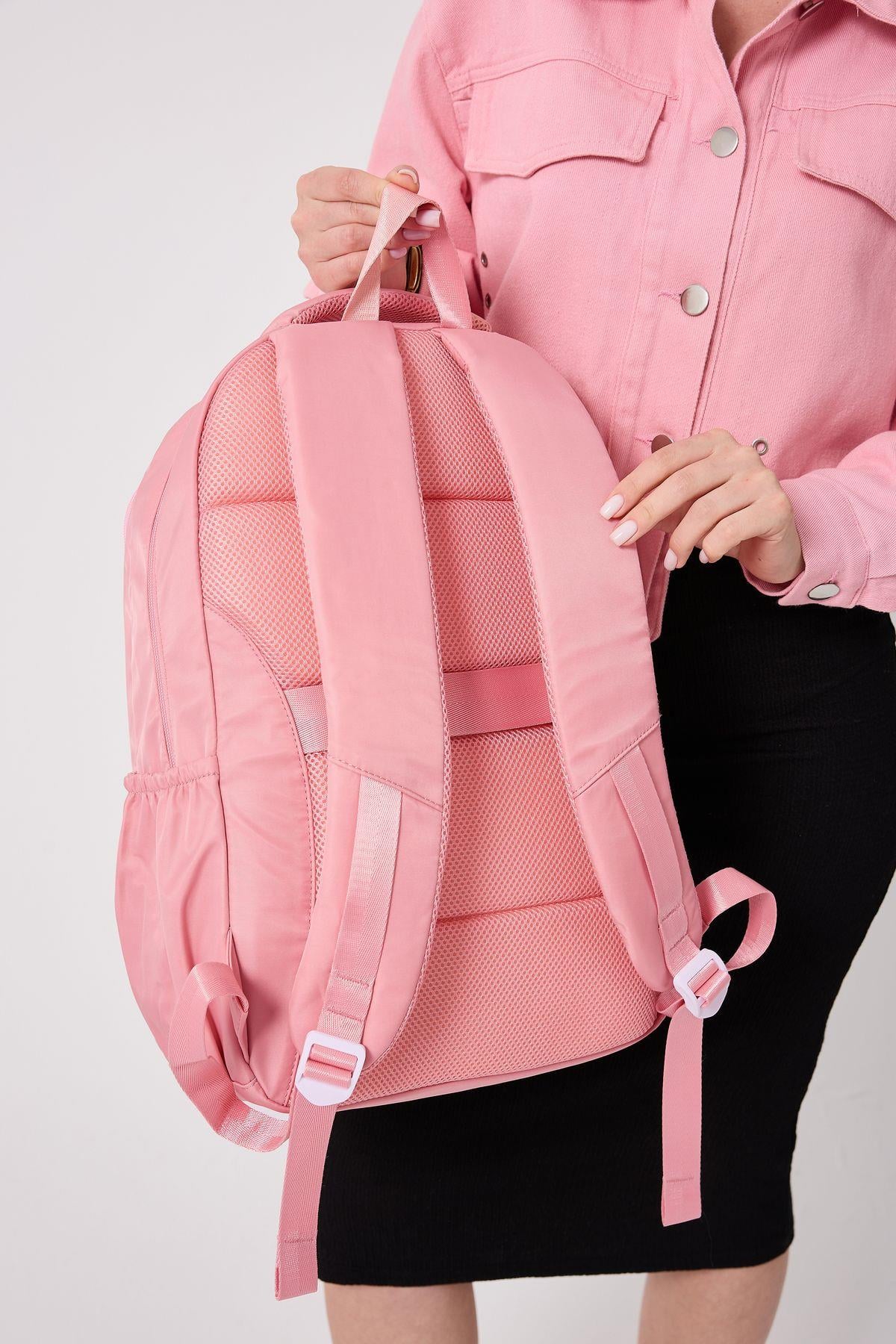 PEMBE Forever Young PARAŞÜT KUMAŞ YÜKSEK KALİTELİ SIRT ÇANTASI