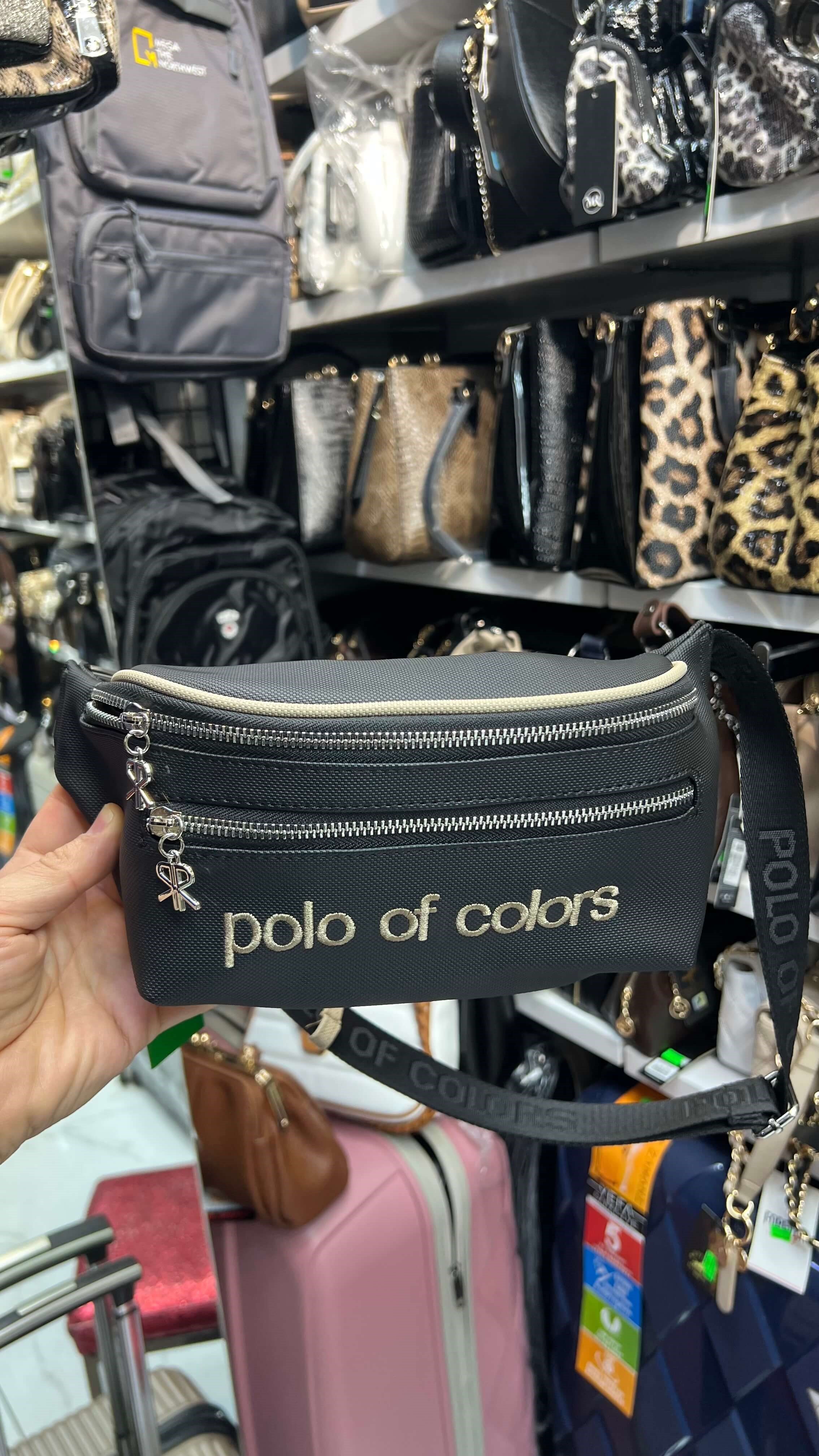 Polo Of Colors Doku Baskı Spor Kadın Bel Çanta 17x40 ebatında