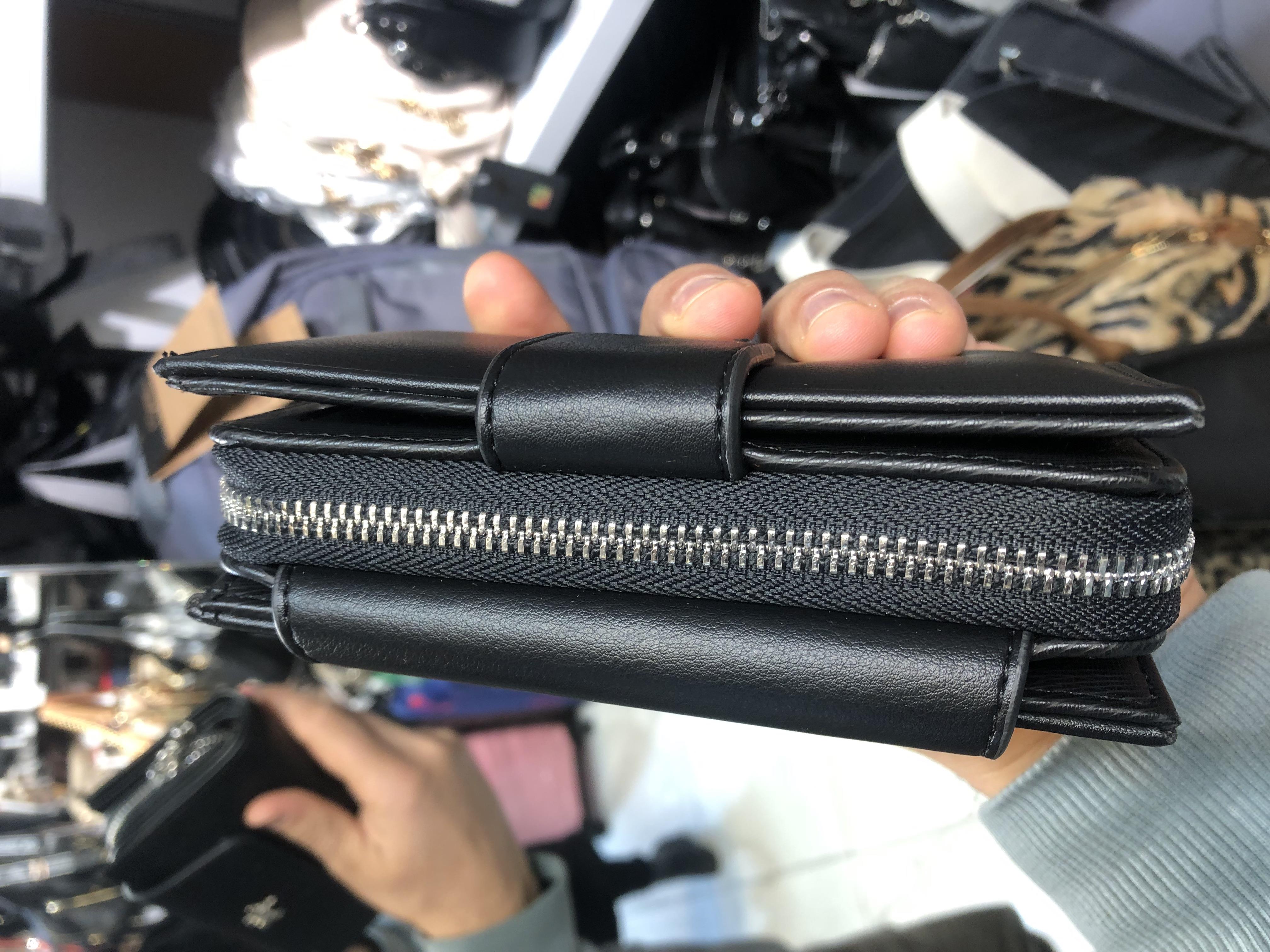 siyah nas bags cüzdan cüzdan para cüzdanı  ebat 16cm10