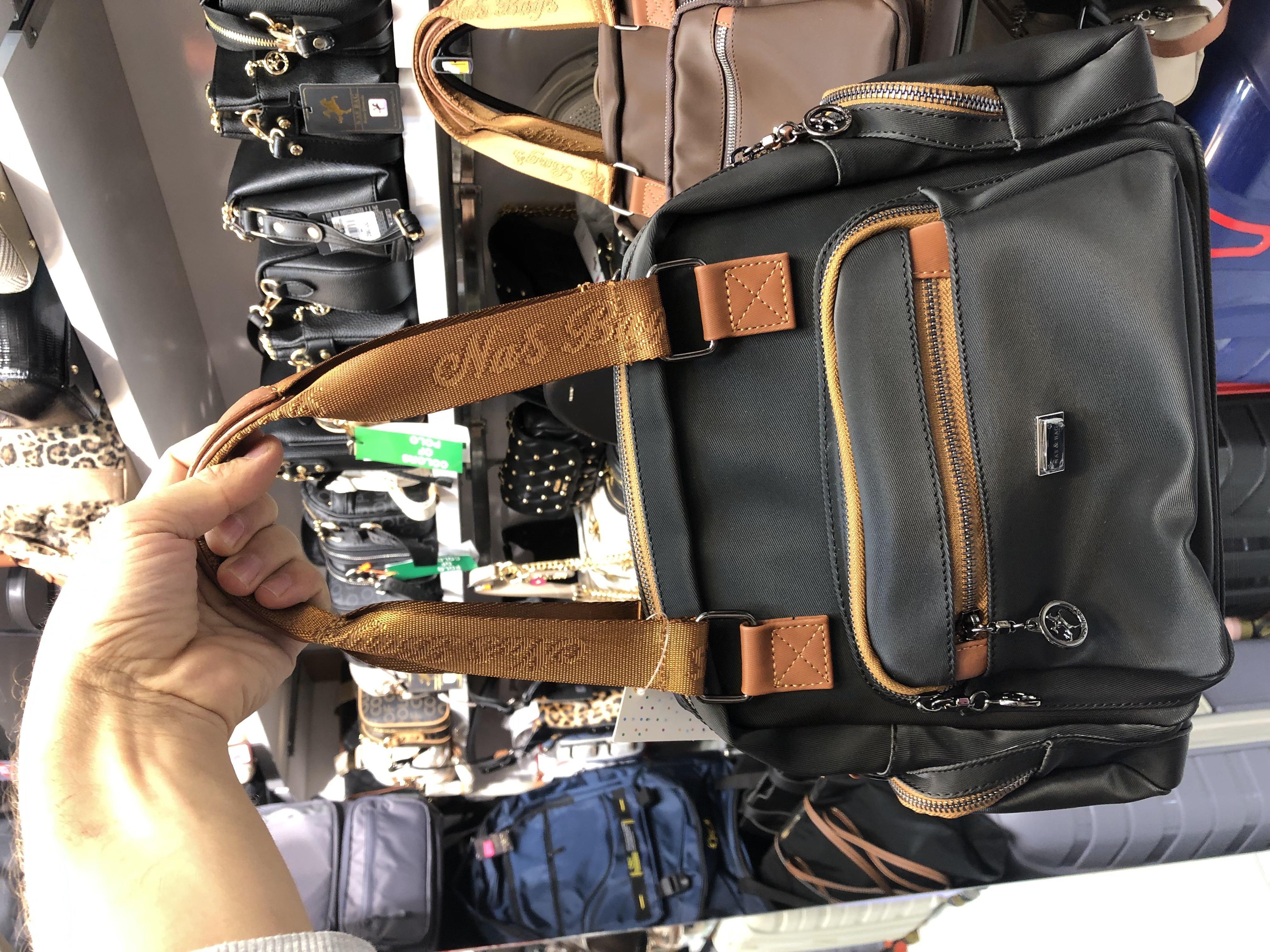 Siyah taba Nas bags kadın kol ve çapraz askılı. Çok gözlü çanta 1402 