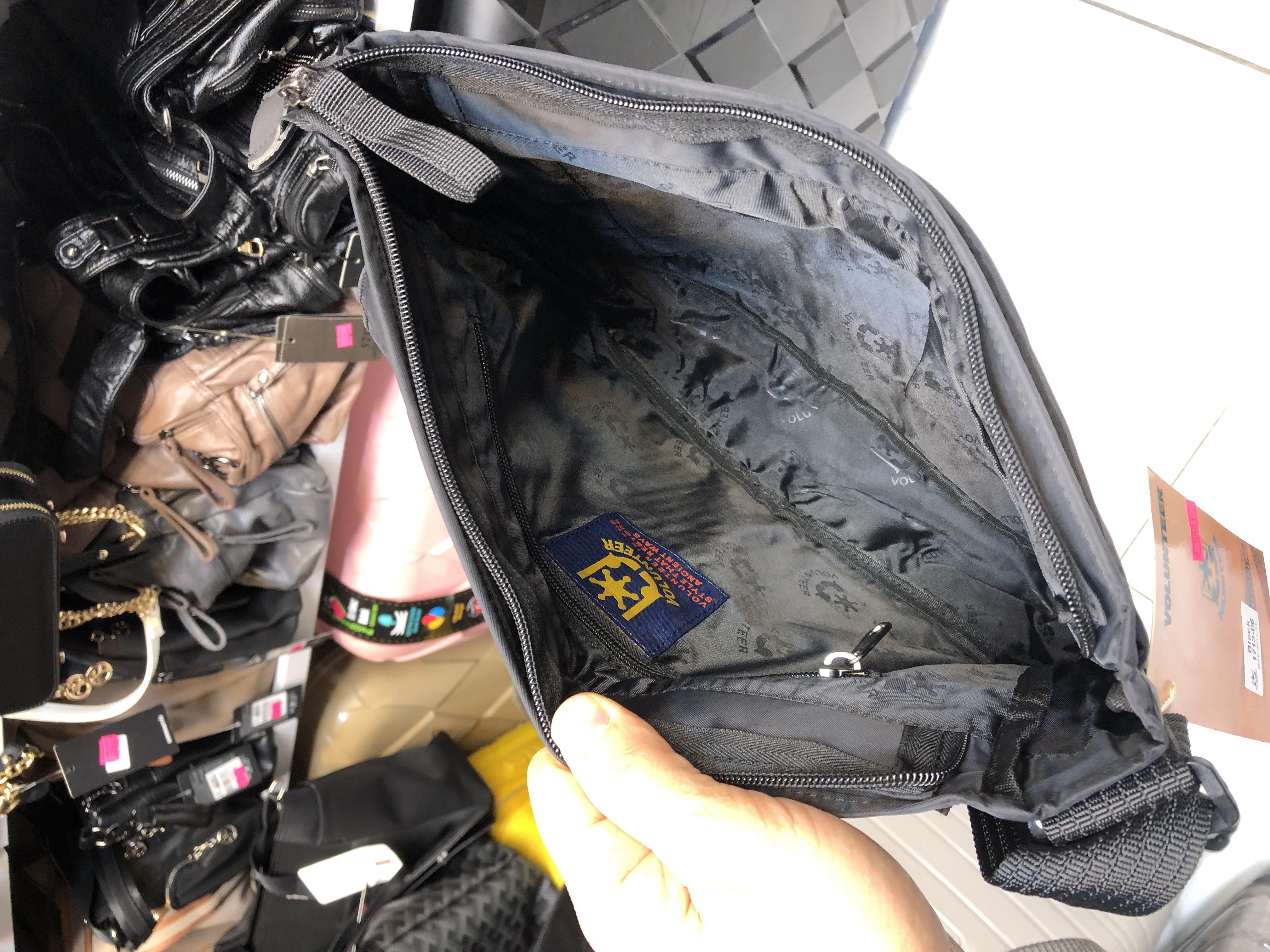 Siyah Volunteer postacı çanta ebat 24cm30