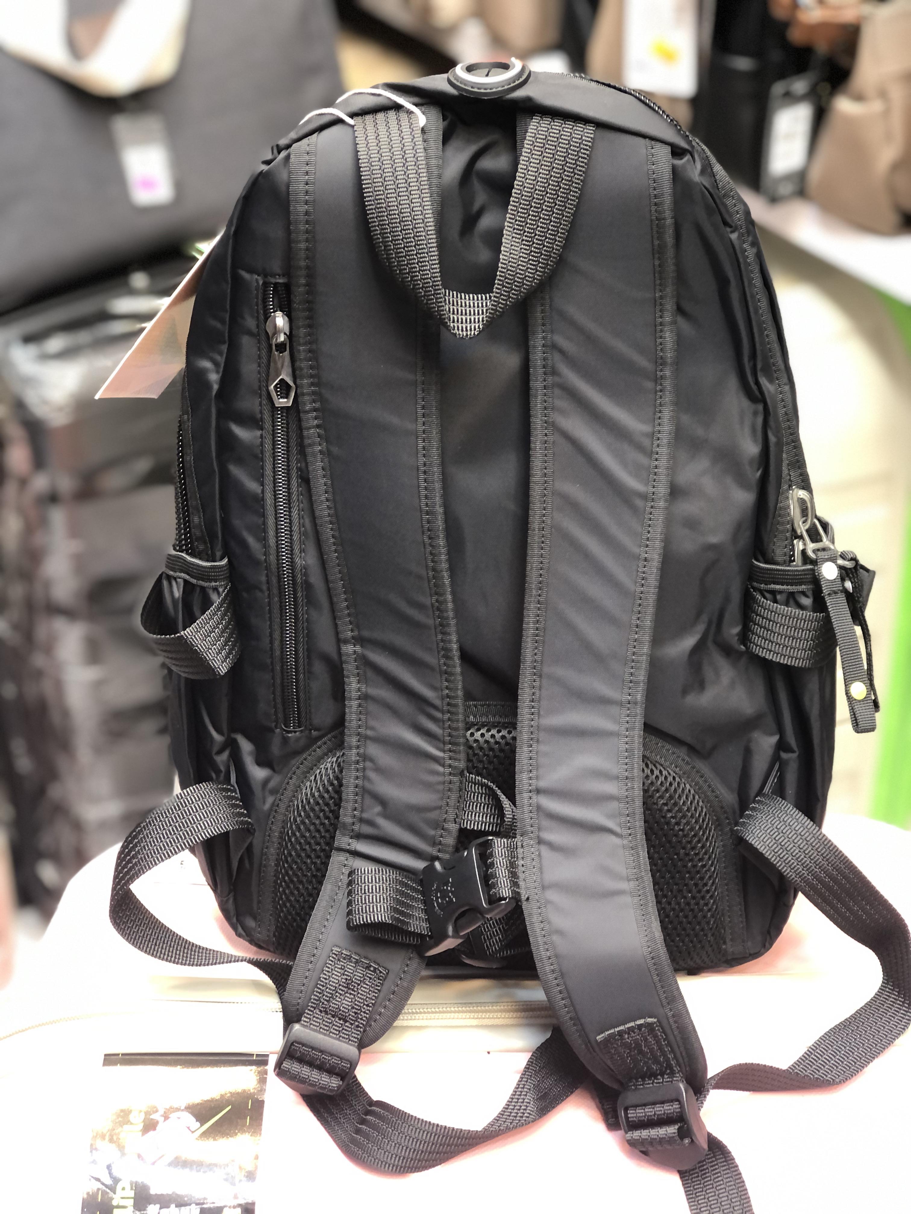 Siyah Volunteer uni sex sırt çantası a kalite hafif kumaş orta boy ebat 38cm28cm
