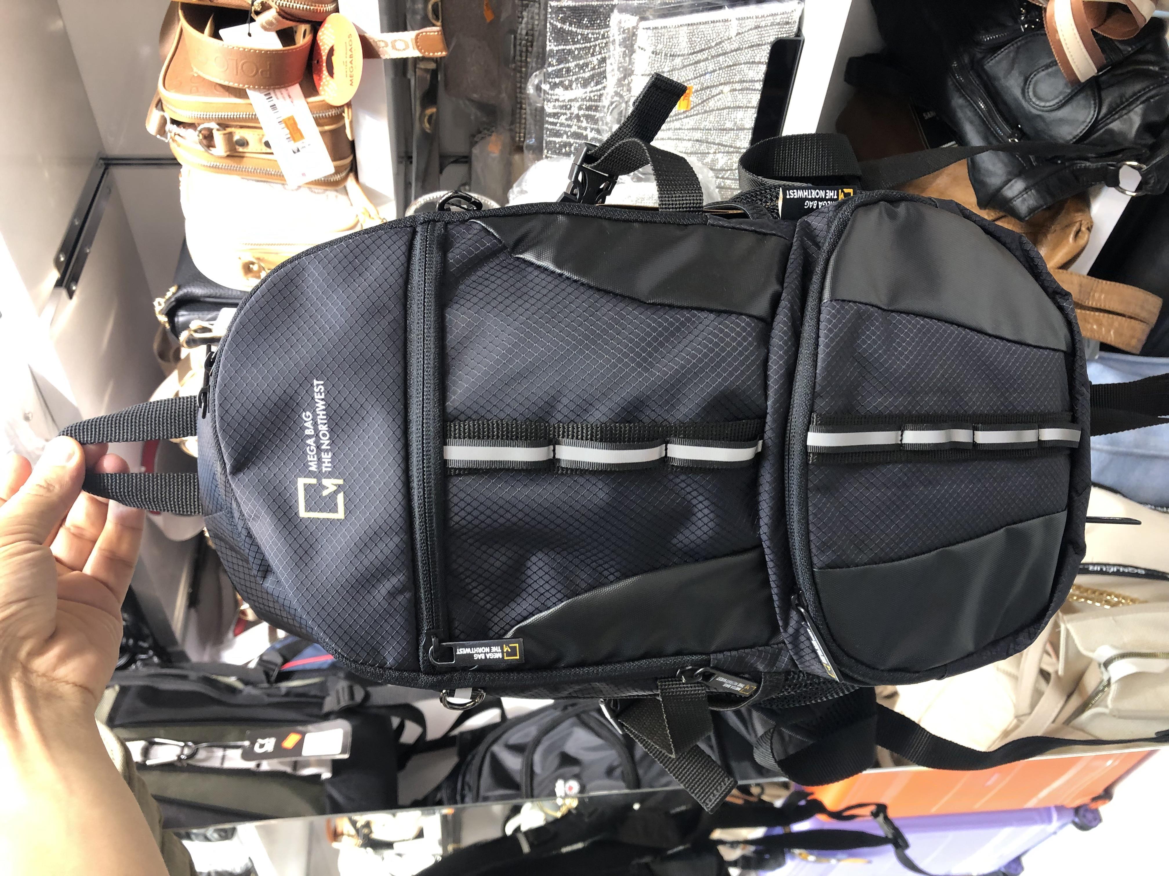 Unisex orta boy mega bags sırt çantası m-6005 siyah 40x24 cm