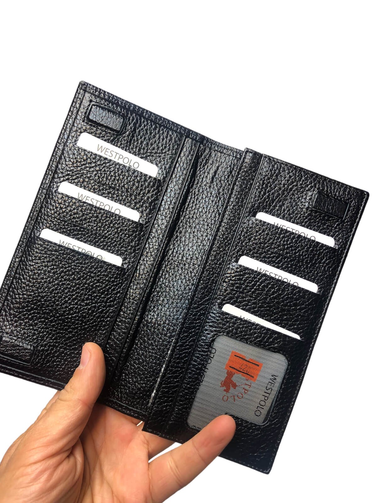 Uzun kartlı Hakiki deri Cüzdan 