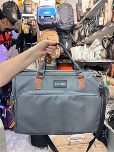  gri büyük çanta  anne bebek veya seyahat için Çantası  en 55cm boy 35cm derinlik 24