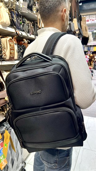  REYMOND Siyah Model 2011 Seyahat ve laptop  Sırt Çantası  uçak koltuk altı ebat 44cm32cm18