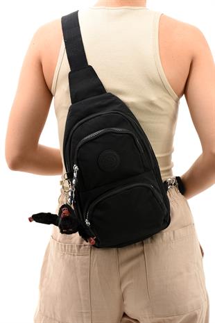  Sanmorris unisex krinkıl kumaş suya dayanıklı ayarlanabilir çapraz askılı body bag omuz çanta farklı renk seçenekleriyle stoklarımızda