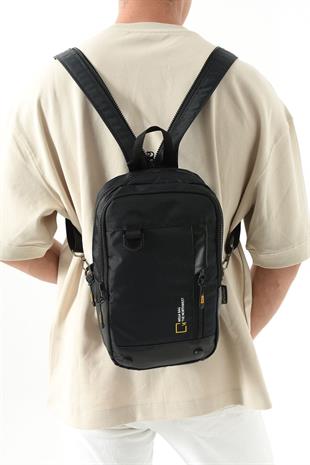 1035 siyah Mega Bag The Northwest Erkek Vücut Çantası