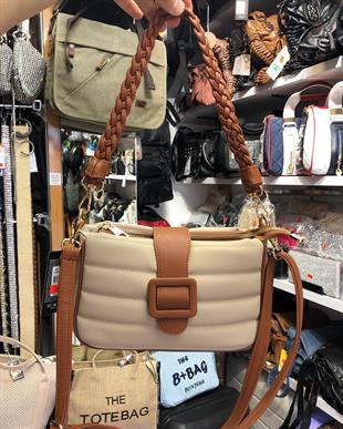 1189 Nas Bag Kadın Çapraz Çanta Kum Taba Dona