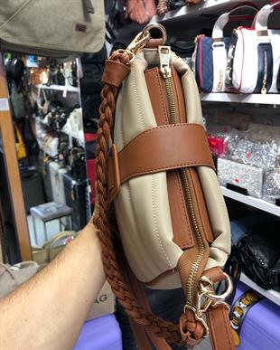 1189 Nas Bag Kadın Çapraz Çanta Kum Taba Dona