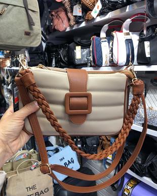 1189 Nas Bag Kadın Çapraz Çanta Kum Taba Dona